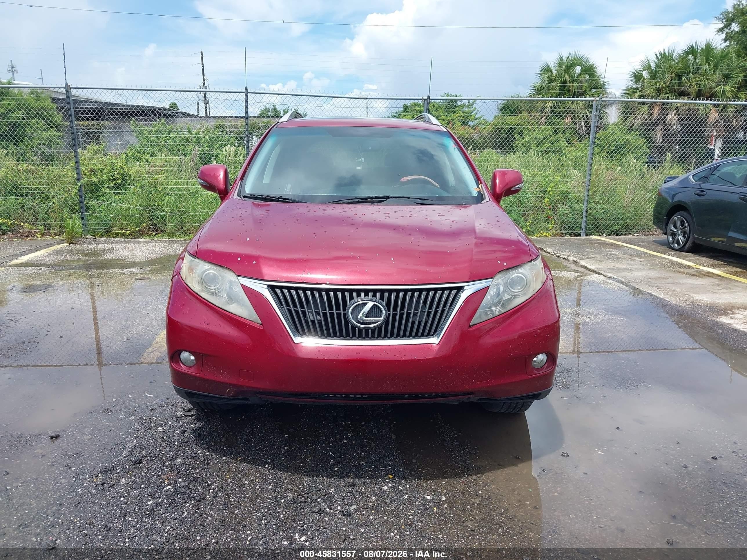 2010 Lexus Rx 350   Red vin: 2T2ZK1BA5AC012418