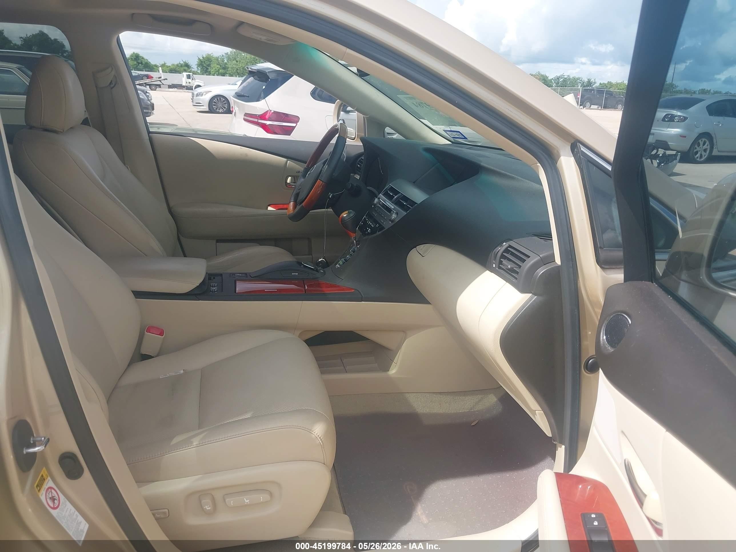 2010 Lexus Rx 350 Gold vin: 2T2ZK1BA5AC013455