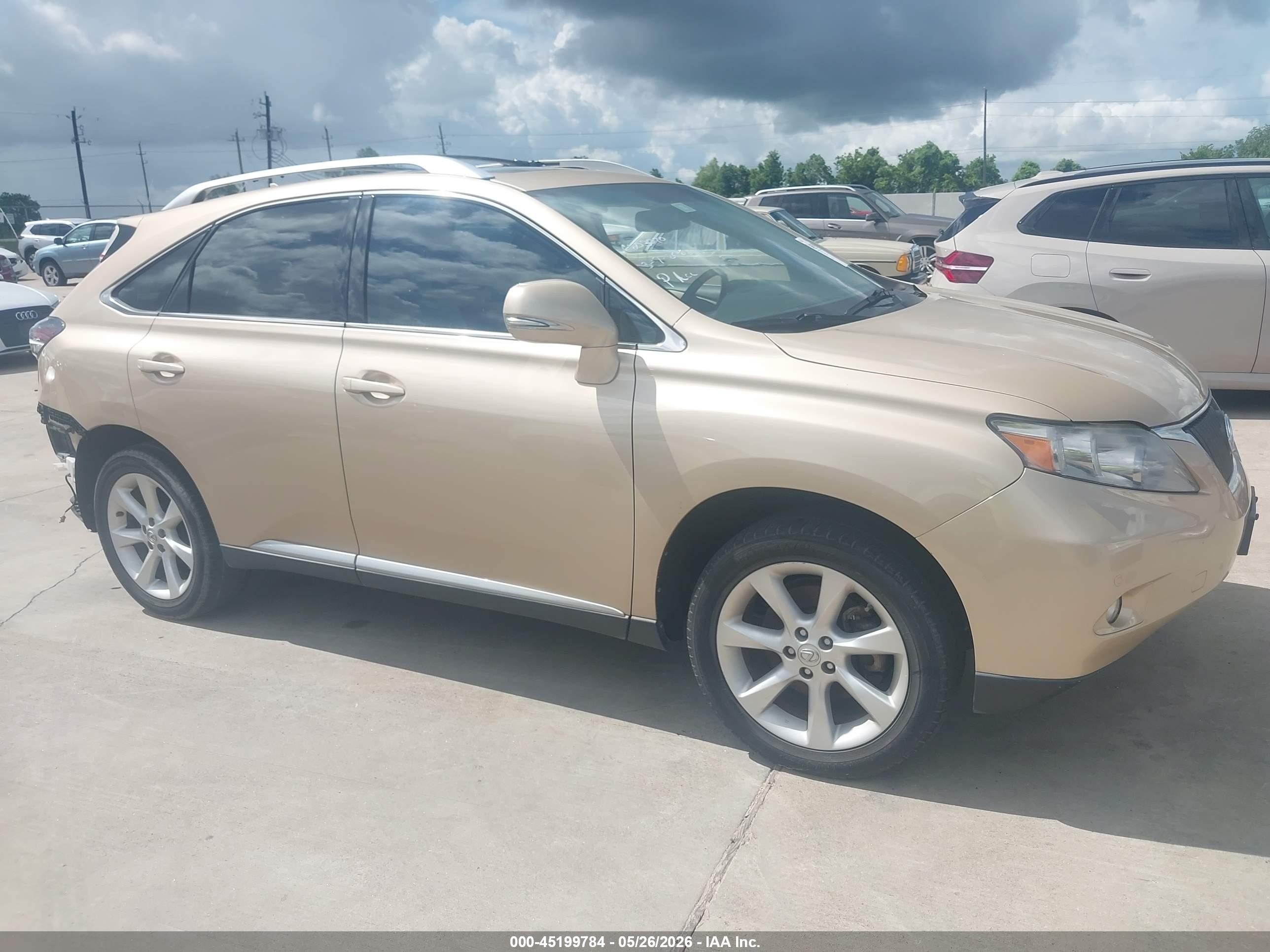 2010 Lexus Rx 350 Gold vin: 2T2ZK1BA5AC013455