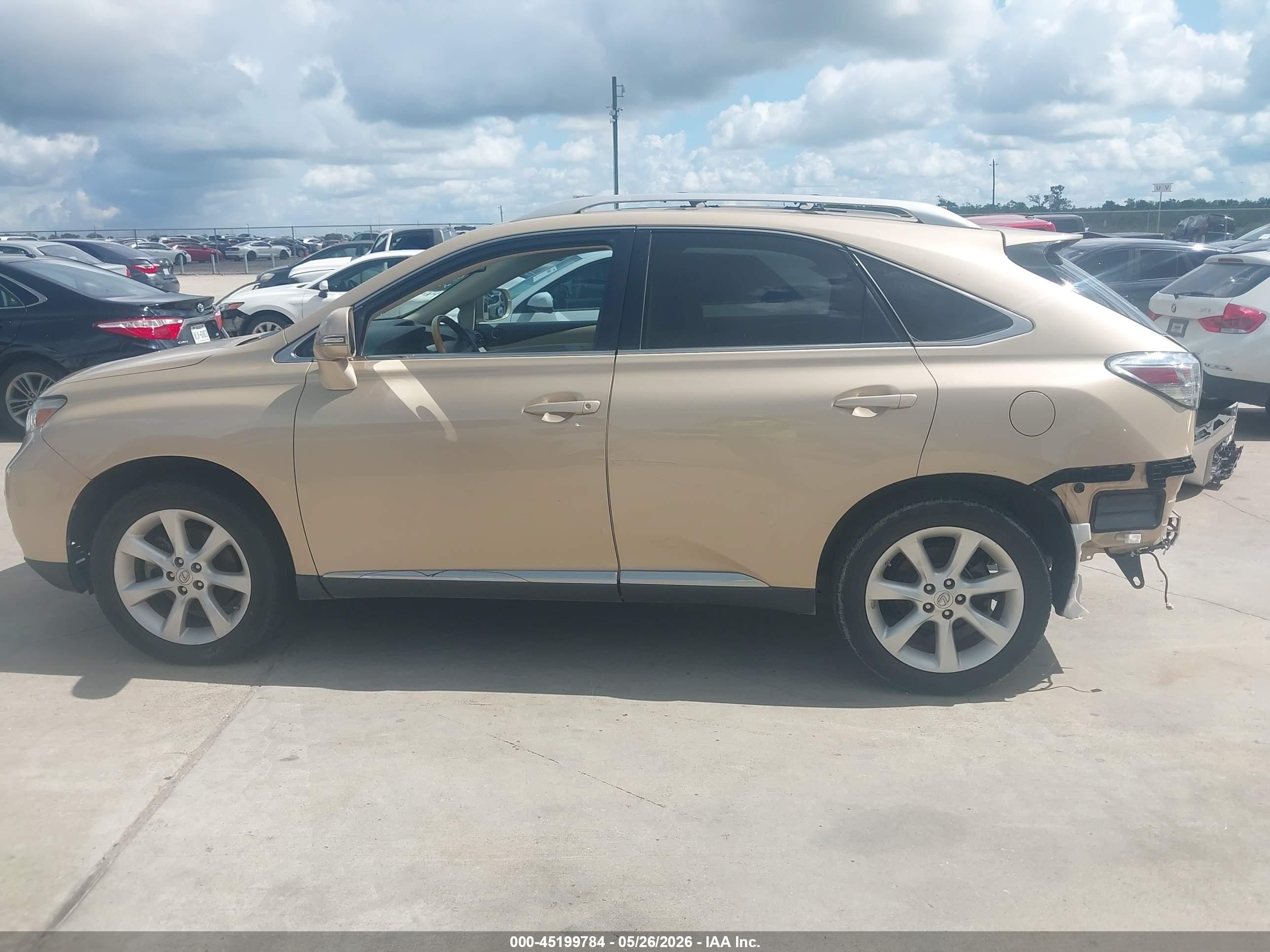 2010 Lexus Rx 350 Gold vin: 2T2ZK1BA5AC013455