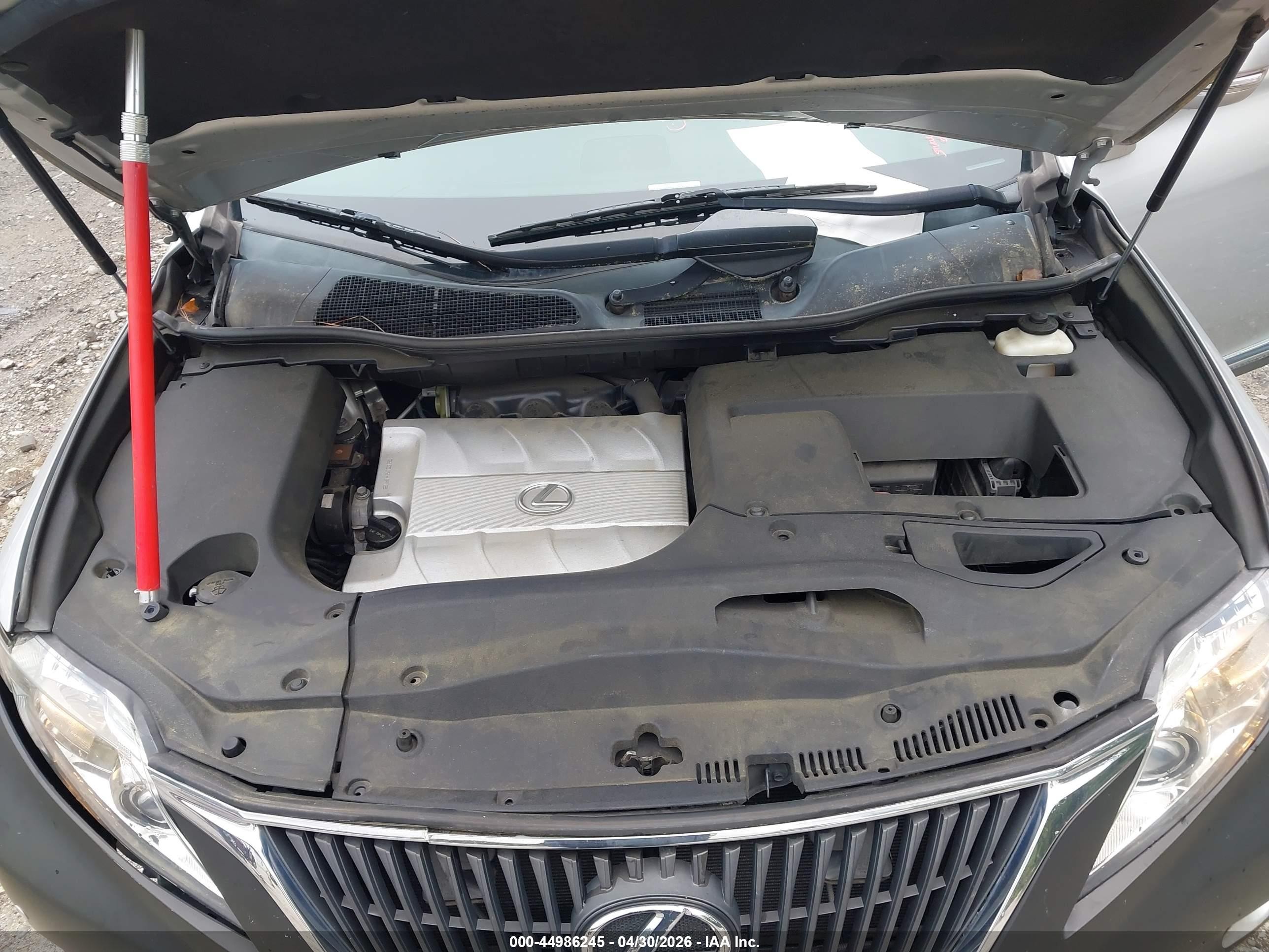 2010 Lexus Rx 350   Silver vin: 2T2ZK1BA5AC015397