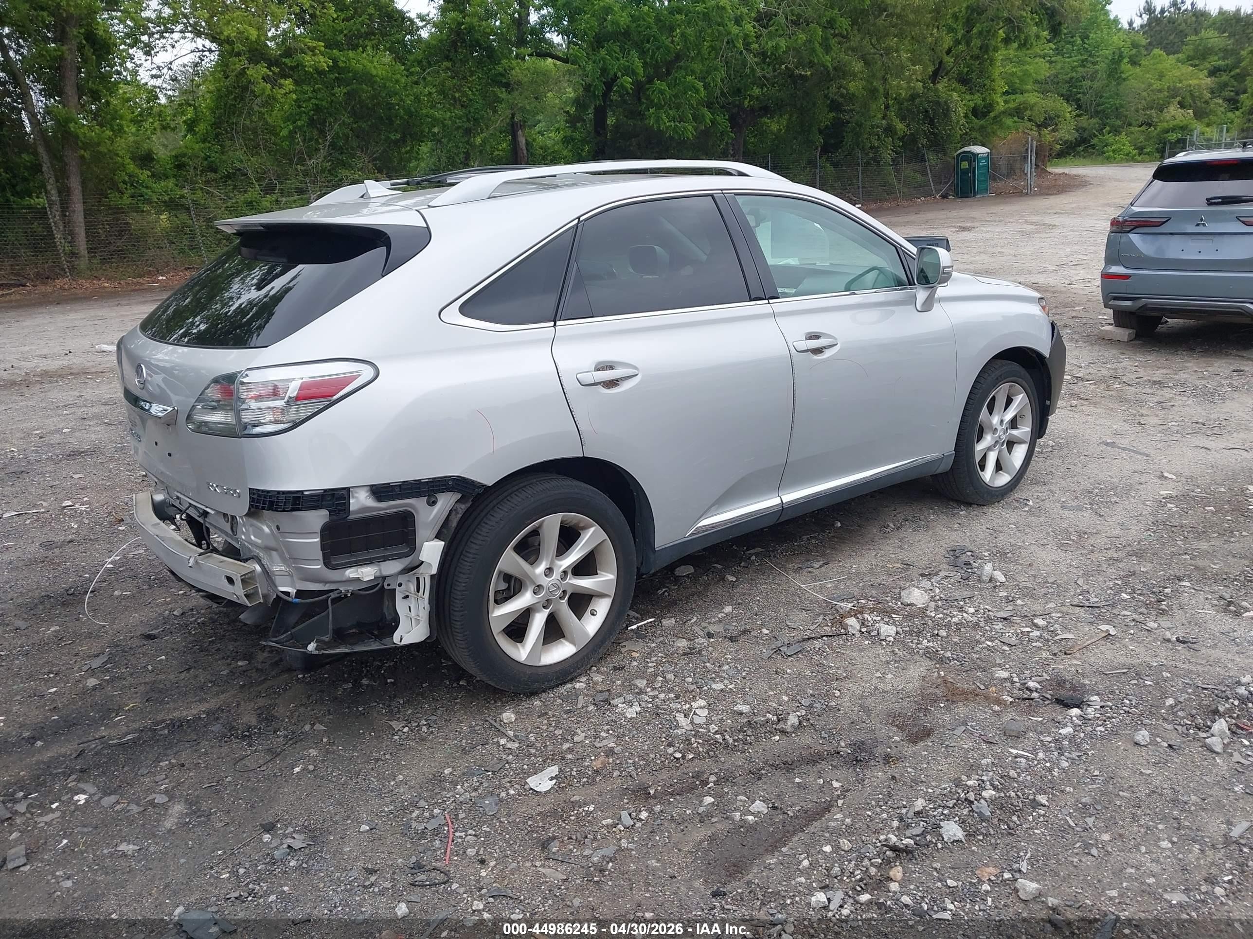 2010 Lexus Rx 350   Silver vin: 2T2ZK1BA5AC015397