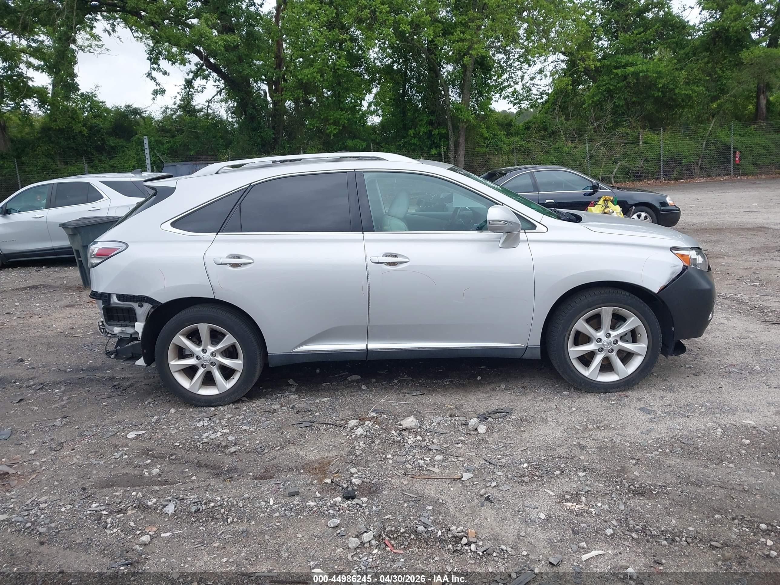 2010 Lexus Rx 350   Silver vin: 2T2ZK1BA5AC015397