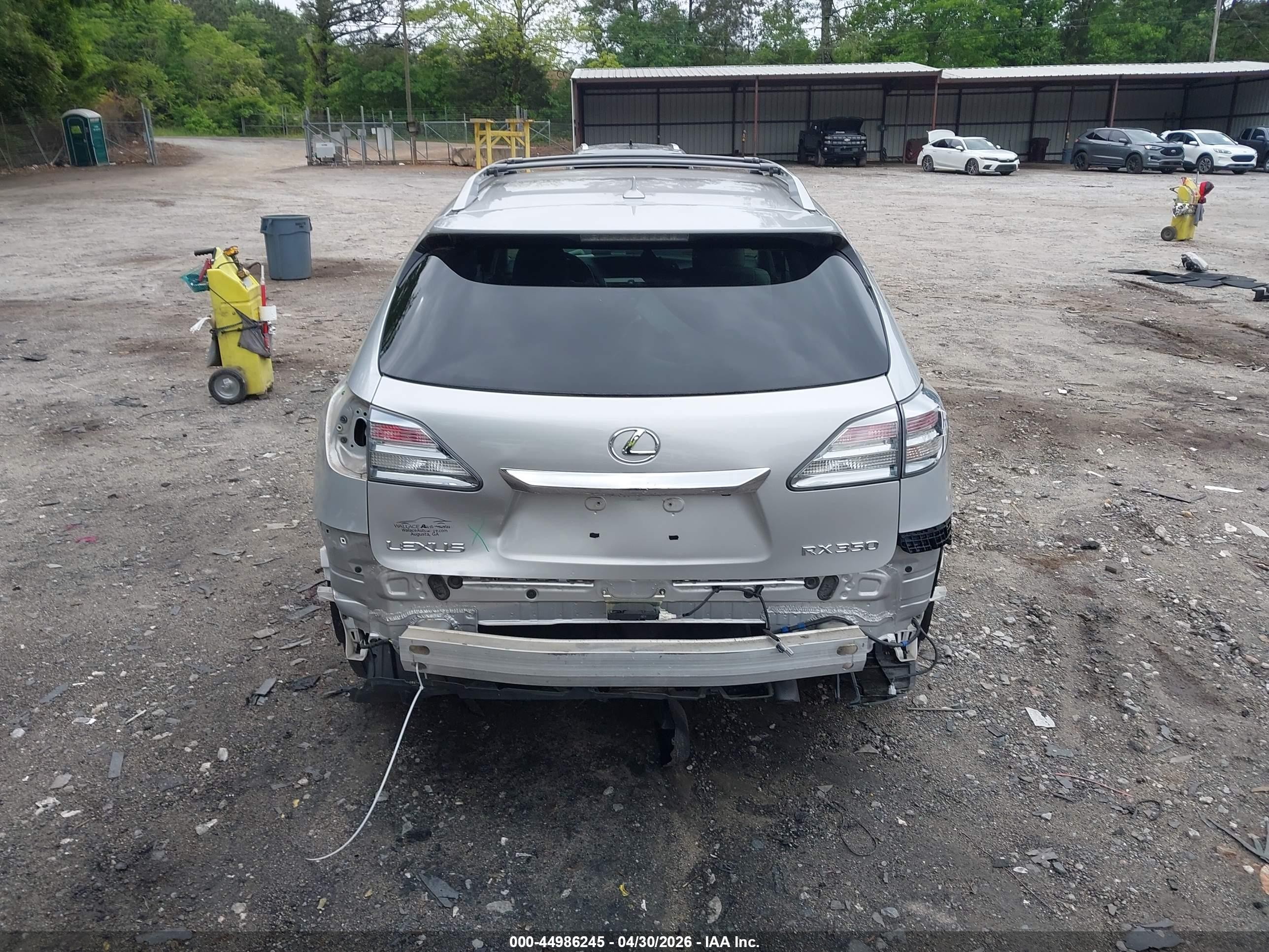 2010 Lexus Rx 350   Silver vin: 2T2ZK1BA5AC015397