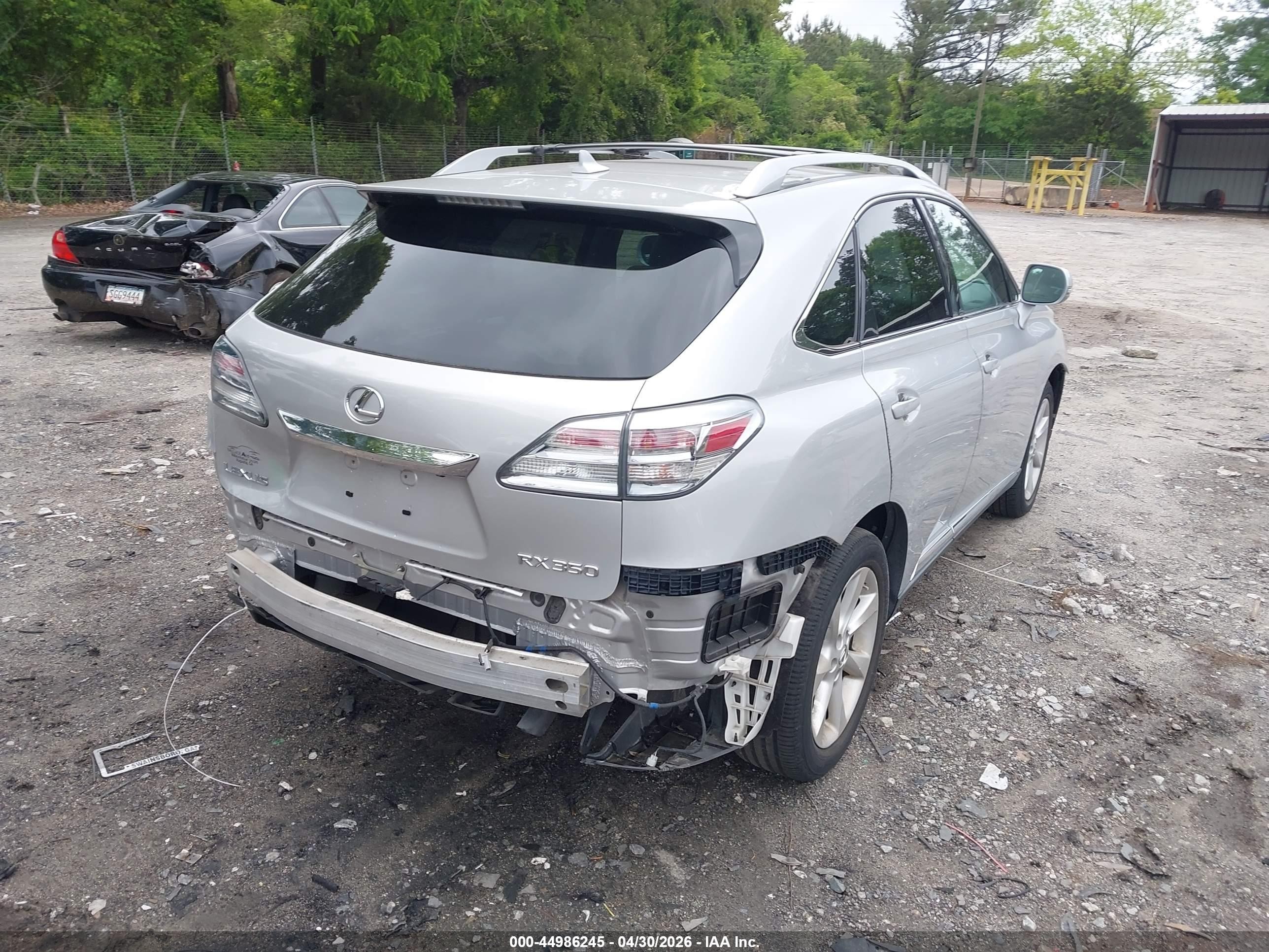 2010 Lexus Rx 350   Silver vin: 2T2ZK1BA5AC015397