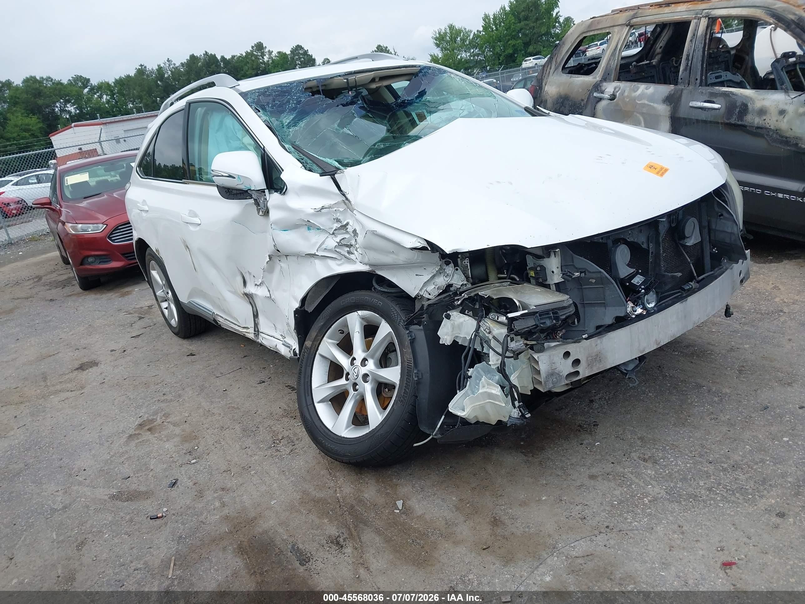 2010 Lexus Rx 350   White vin: 2T2ZK1BA5AC016338