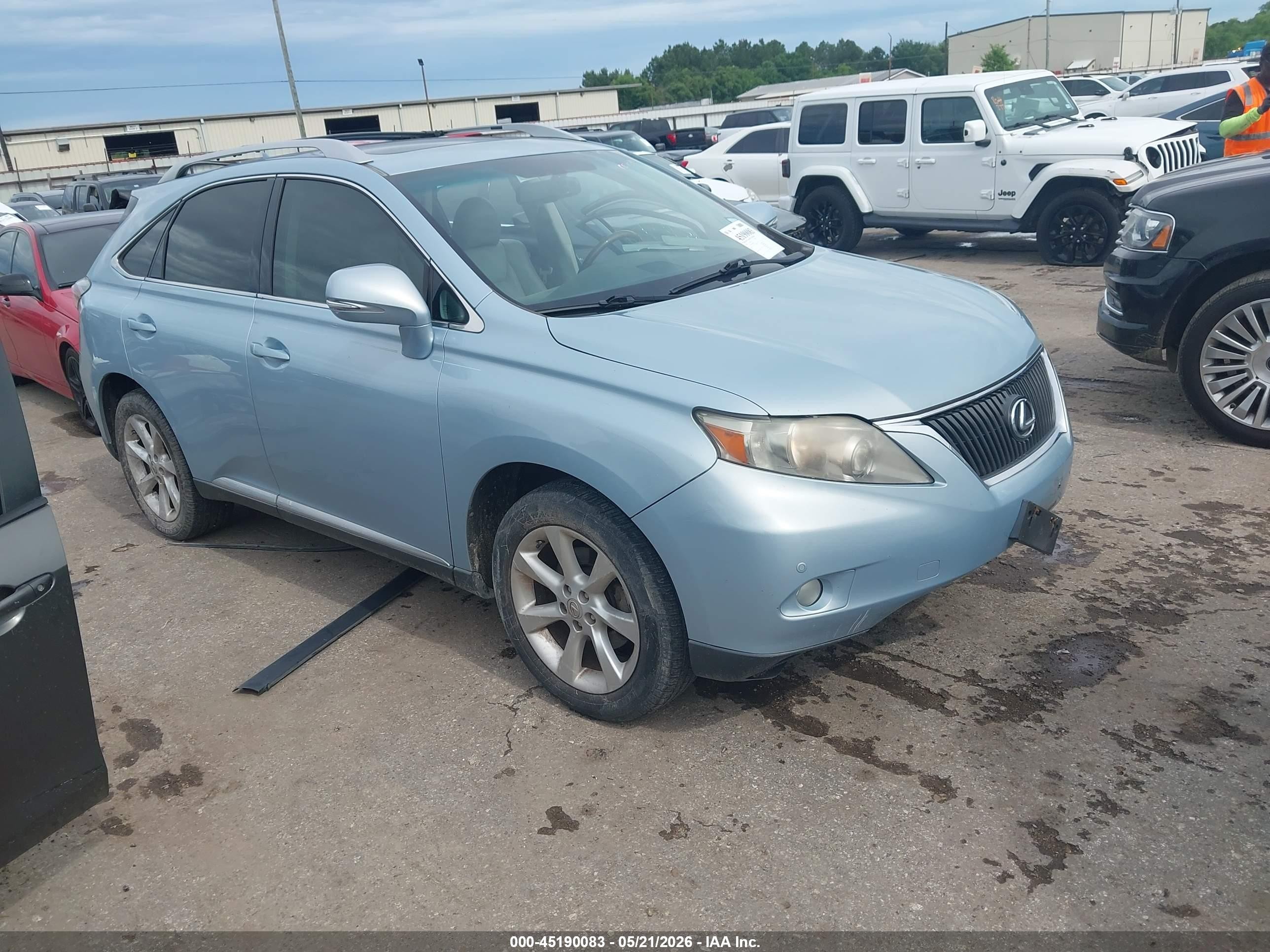 2010 Lexus Rx 350   Blue vin: 2T2ZK1BA5AC019885