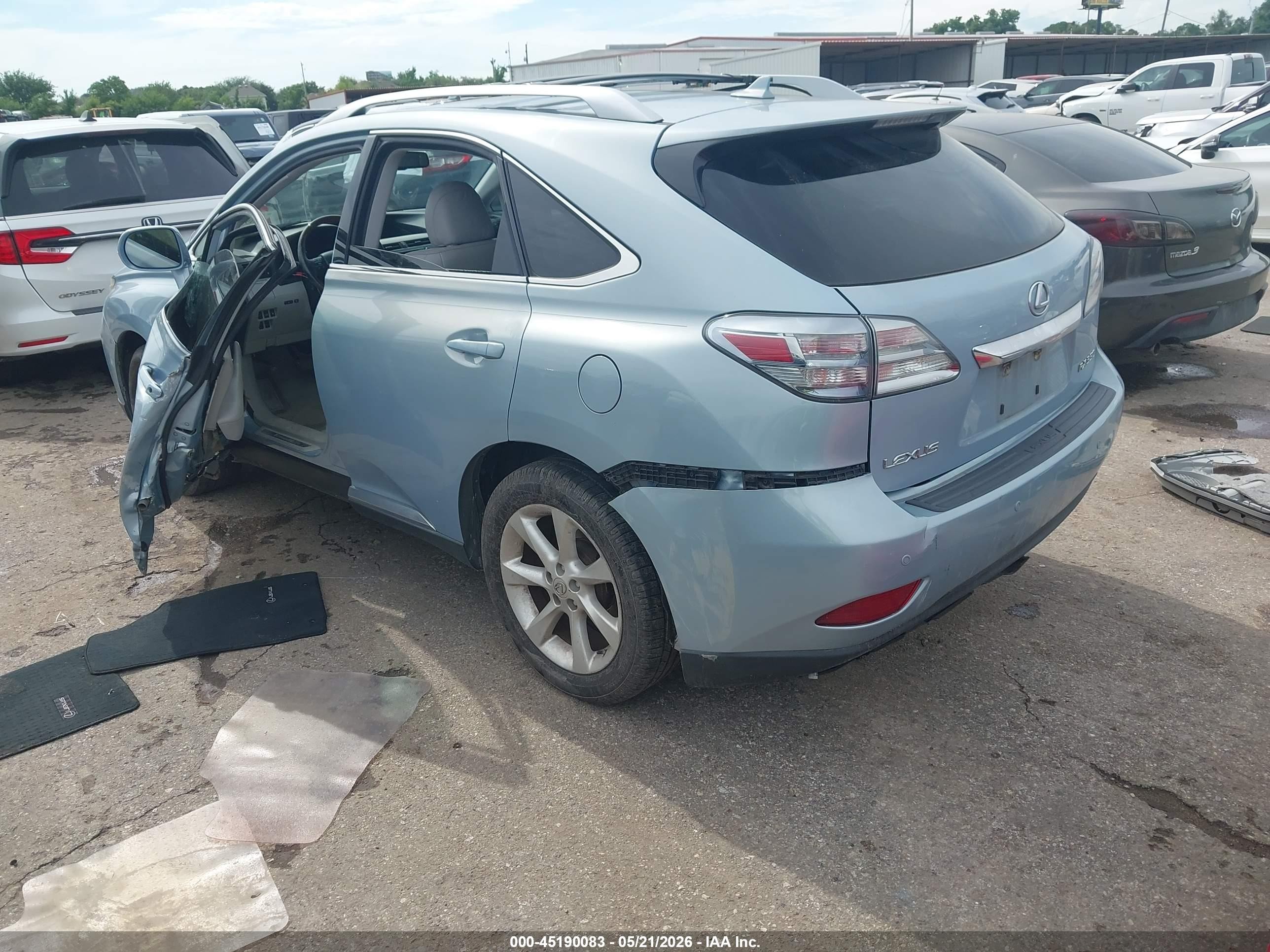 2010 Lexus Rx 350   Blue vin: 2T2ZK1BA5AC019885