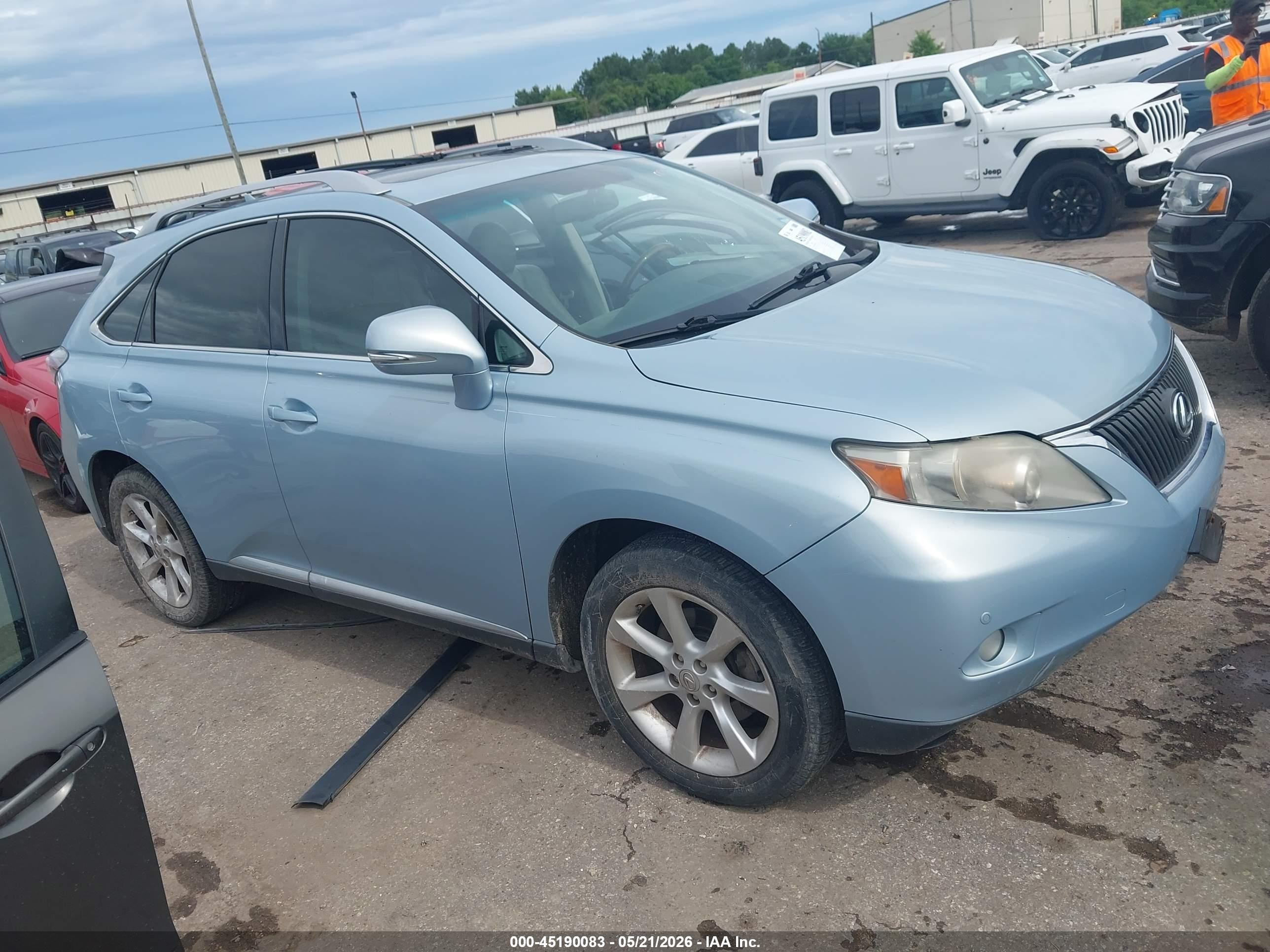 2010 Lexus Rx 350   Blue vin: 2T2ZK1BA5AC019885