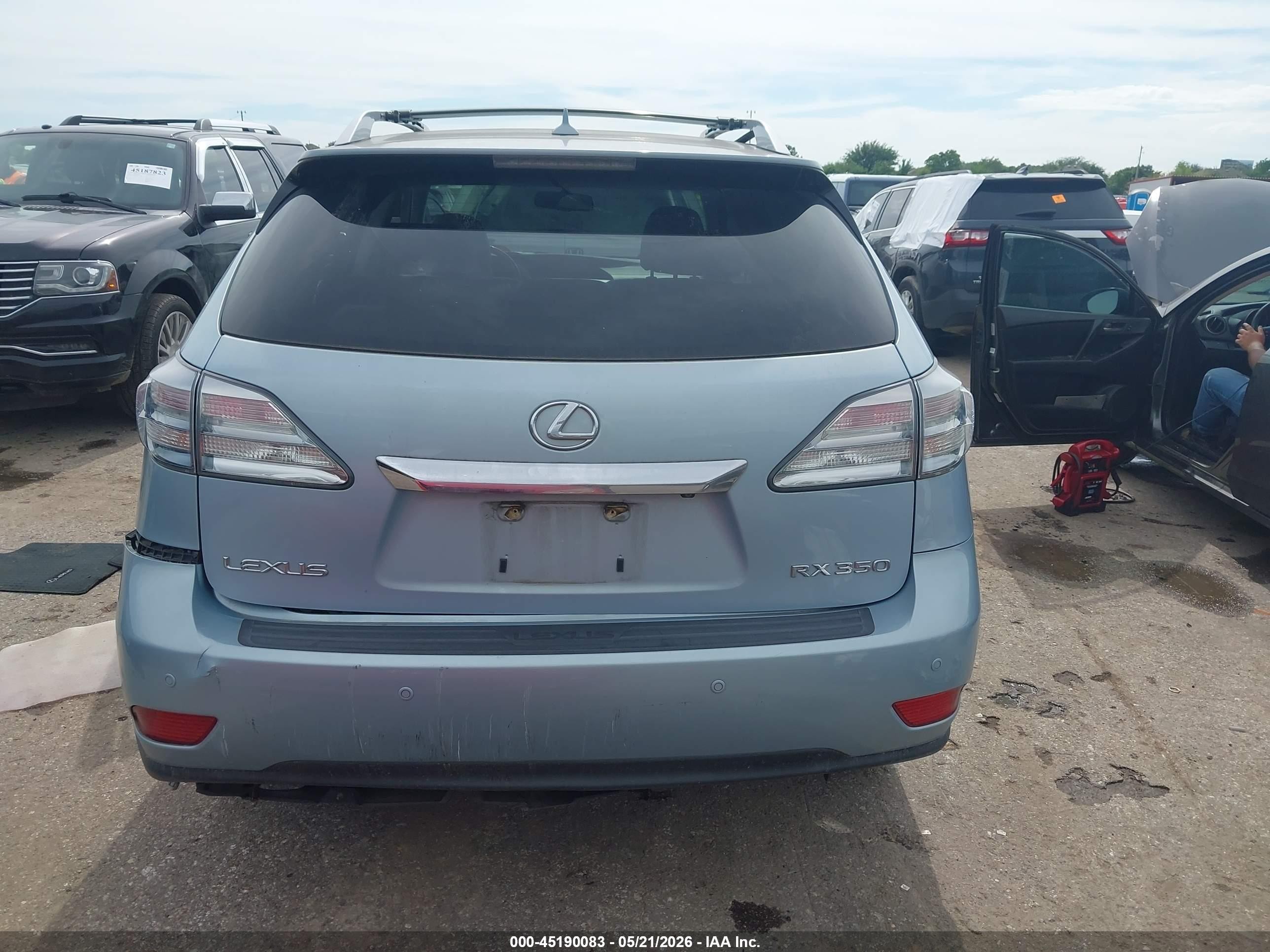 2010 Lexus Rx 350   Blue vin: 2T2ZK1BA5AC019885