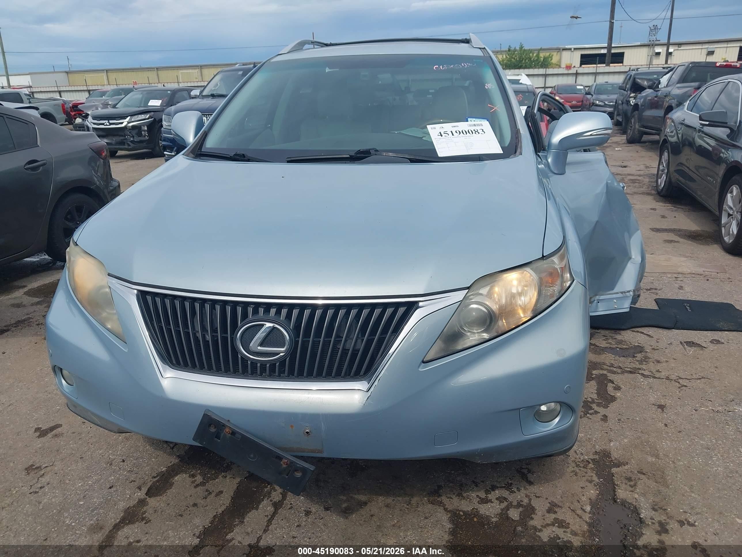 2010 Lexus Rx 350   Blue vin: 2T2ZK1BA5AC019885