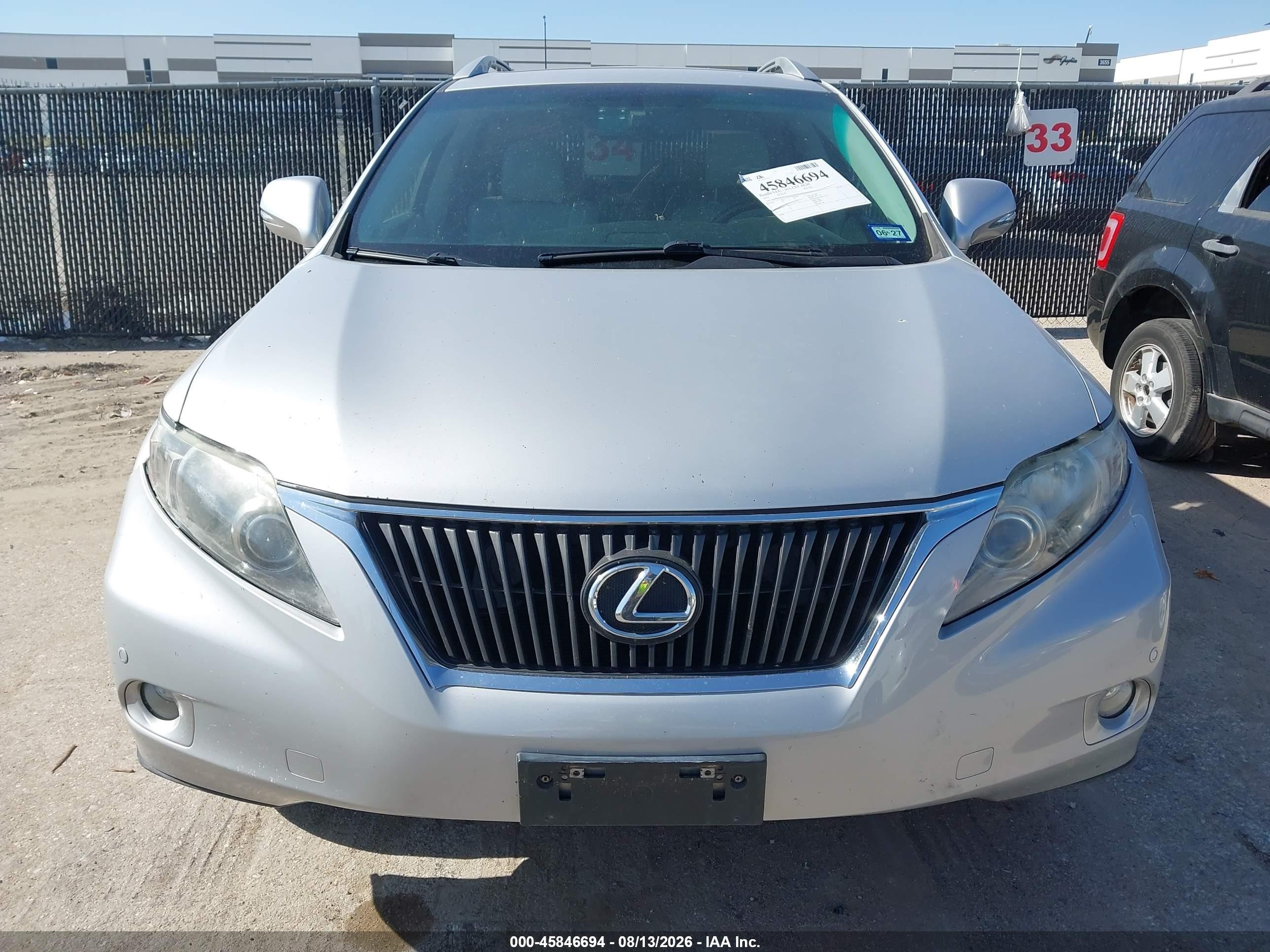2010 Lexus Rx 350   Серебряный vin: 2T2ZK1BA5AC020339