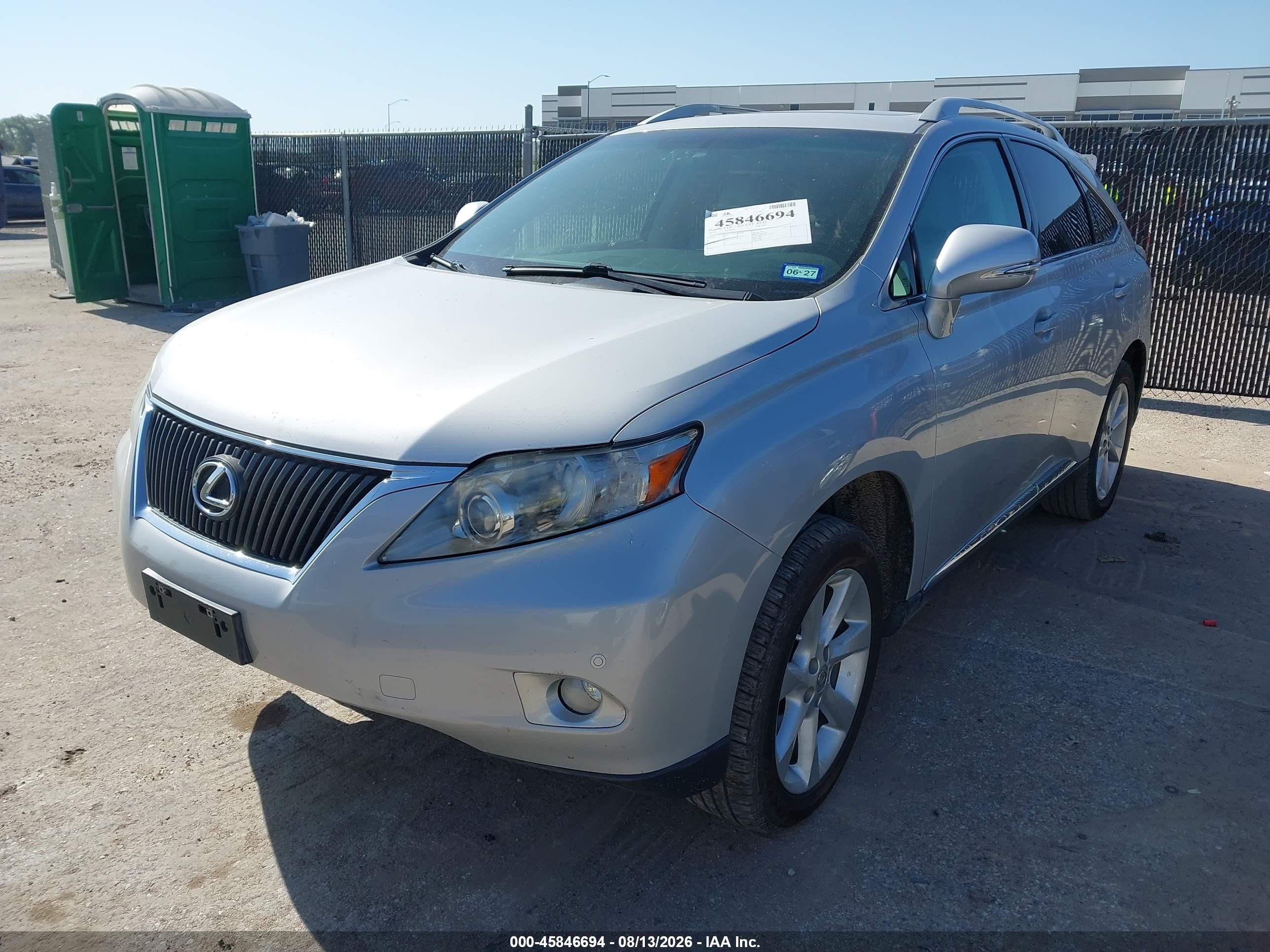 2010 Lexus Rx 350   Серебряный vin: 2T2ZK1BA5AC020339