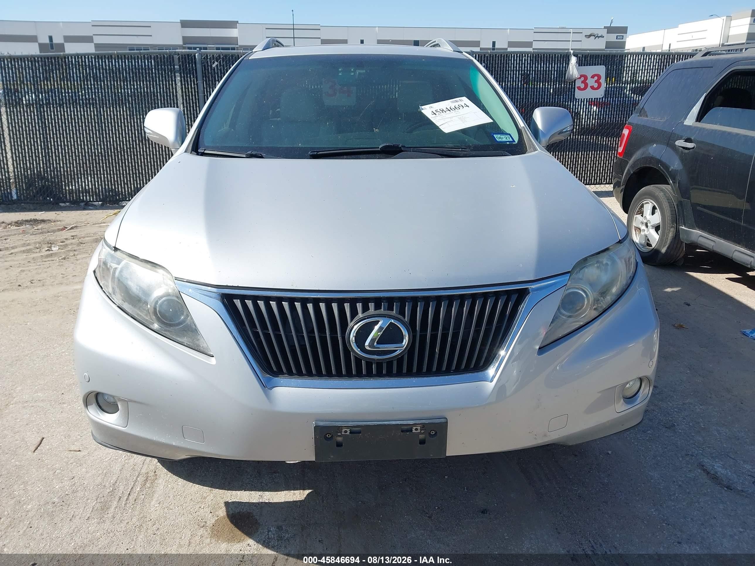 2010 Lexus Rx 350   Серебряный vin: 2T2ZK1BA5AC020339