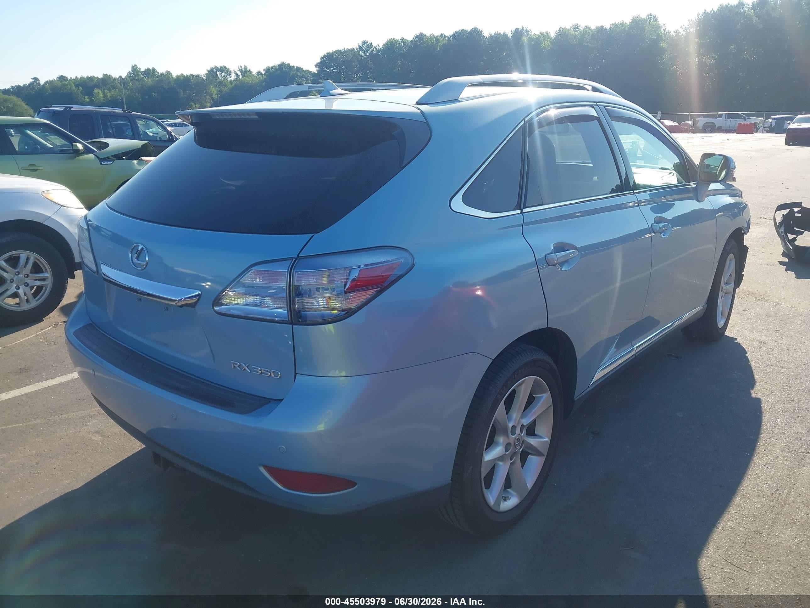 2011 Lexus Rx 350   Blue vin: 2T2ZK1BA5BC044027