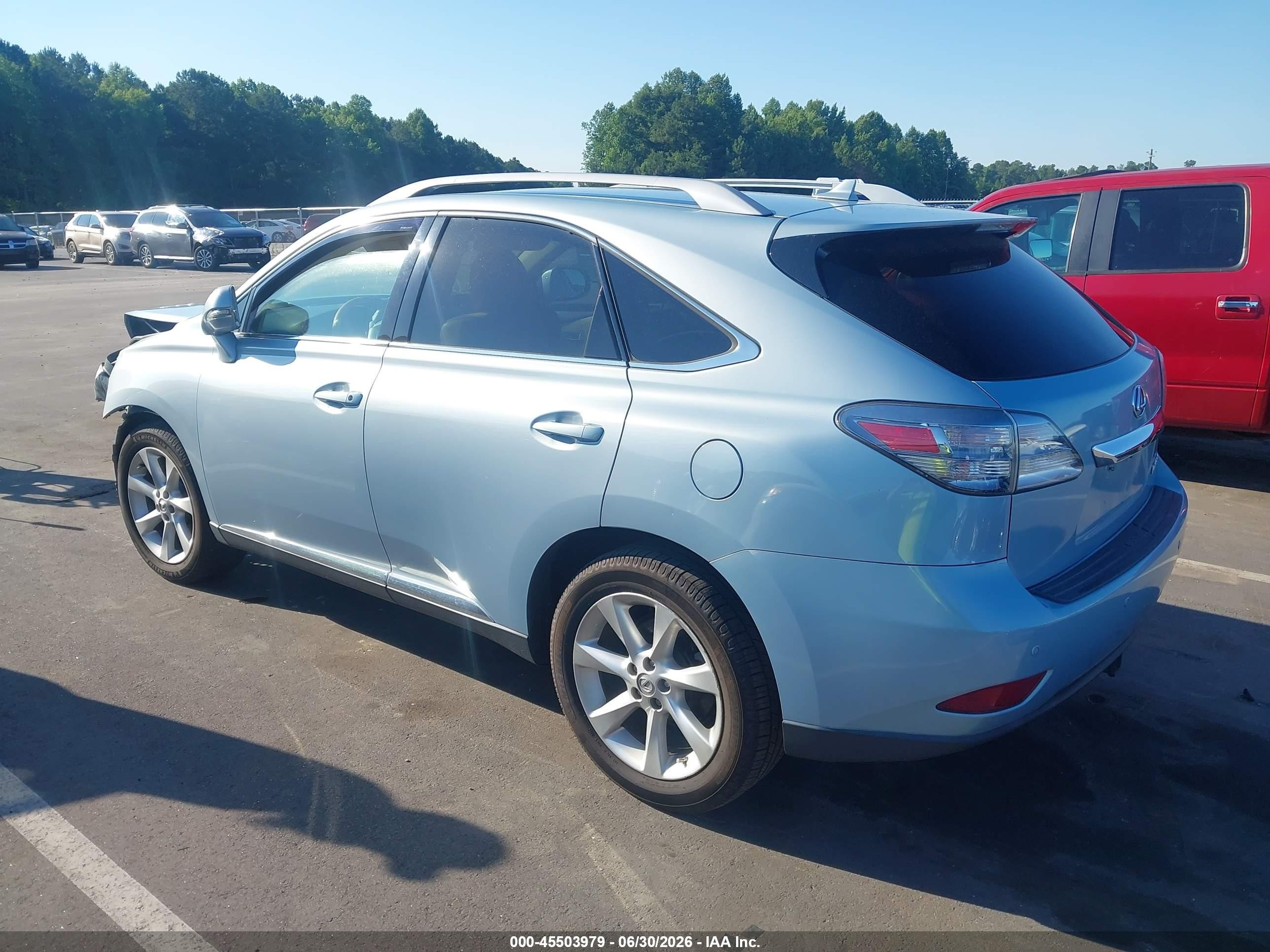 2011 Lexus Rx 350   Blue vin: 2T2ZK1BA5BC044027