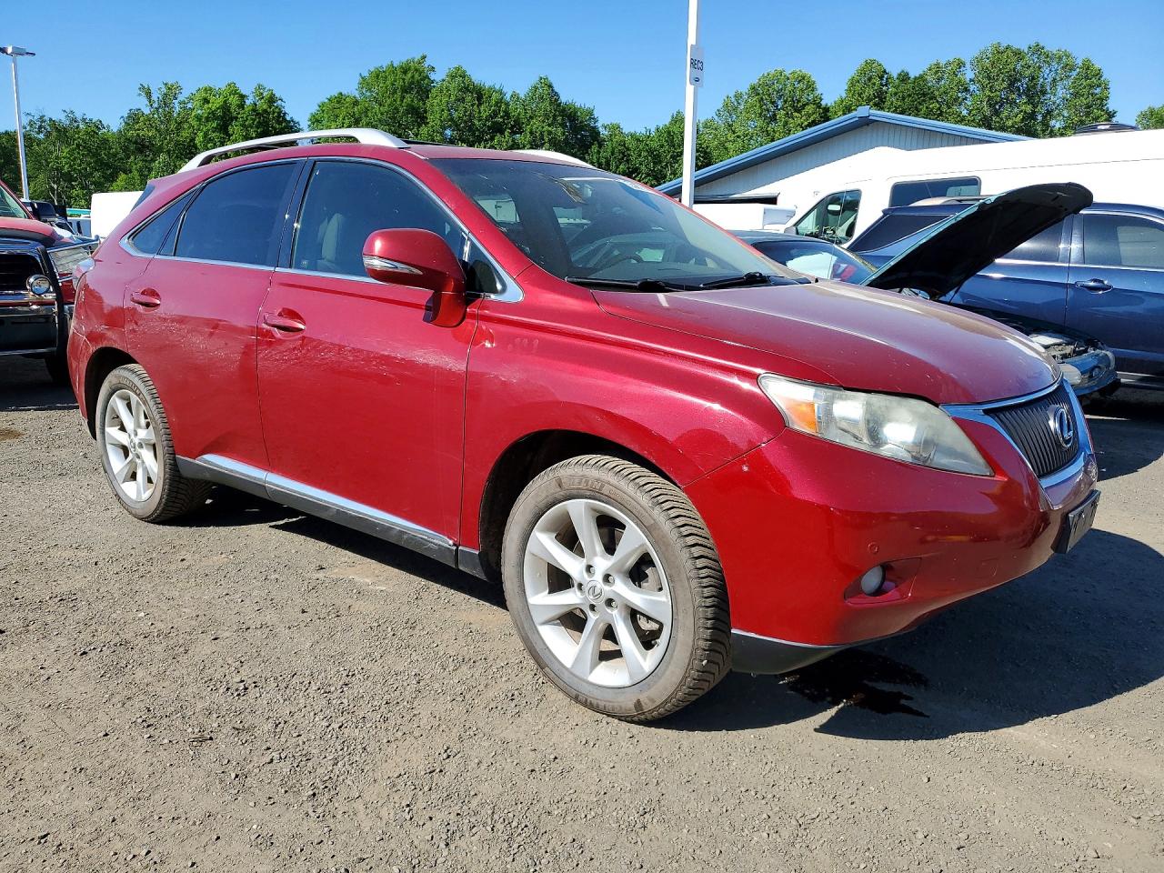 2011 Lexus Rx 350 Красный vin: 2T2ZK1BA5BC051852