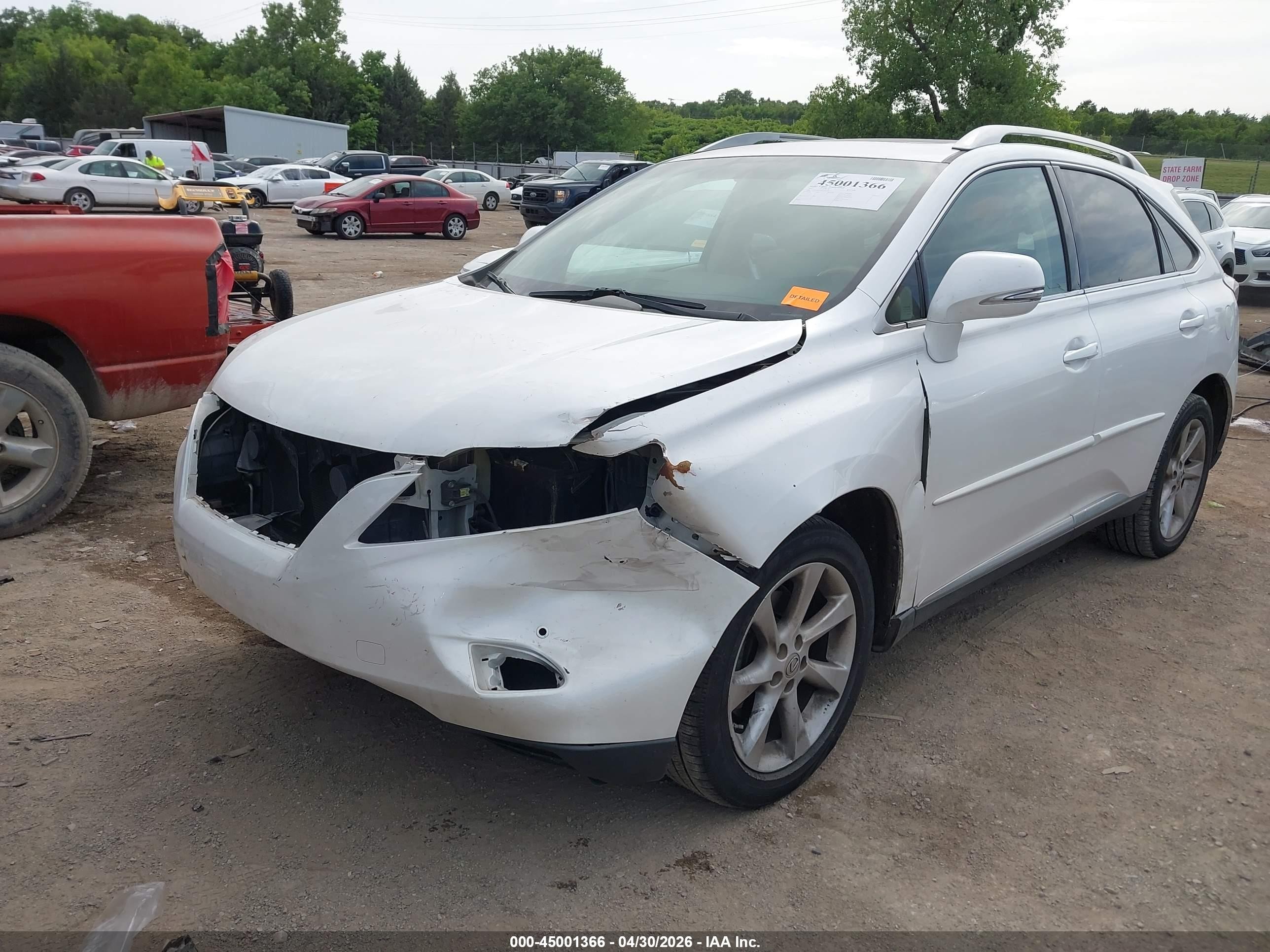 2011 Lexus Rx 350   White vin: 2T2ZK1BA5BC063130