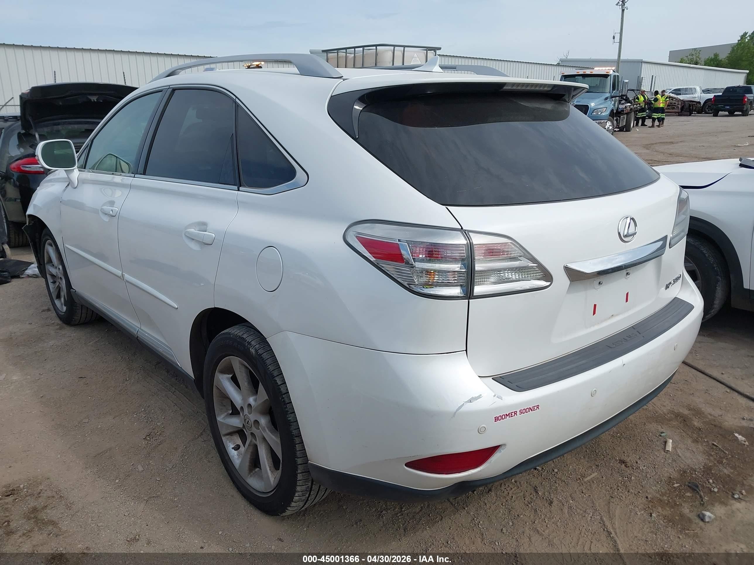 2011 Lexus Rx 350   White vin: 2T2ZK1BA5BC063130