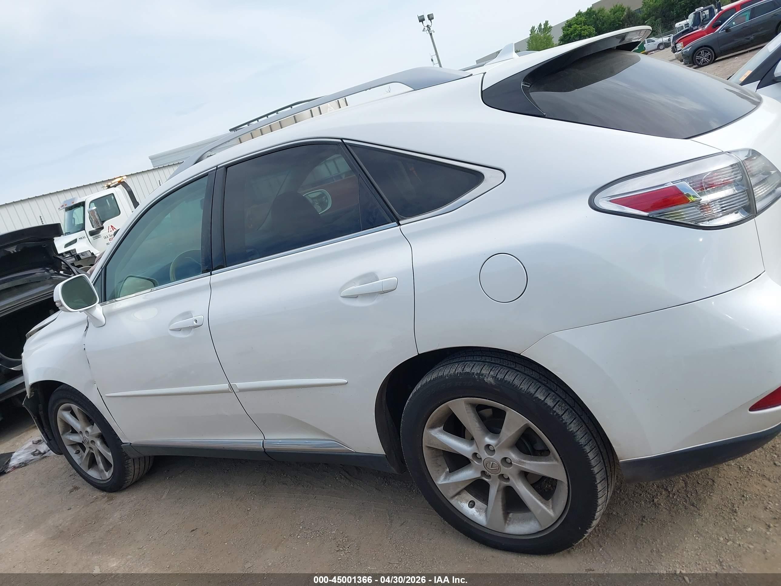 2011 Lexus Rx 350   White vin: 2T2ZK1BA5BC063130