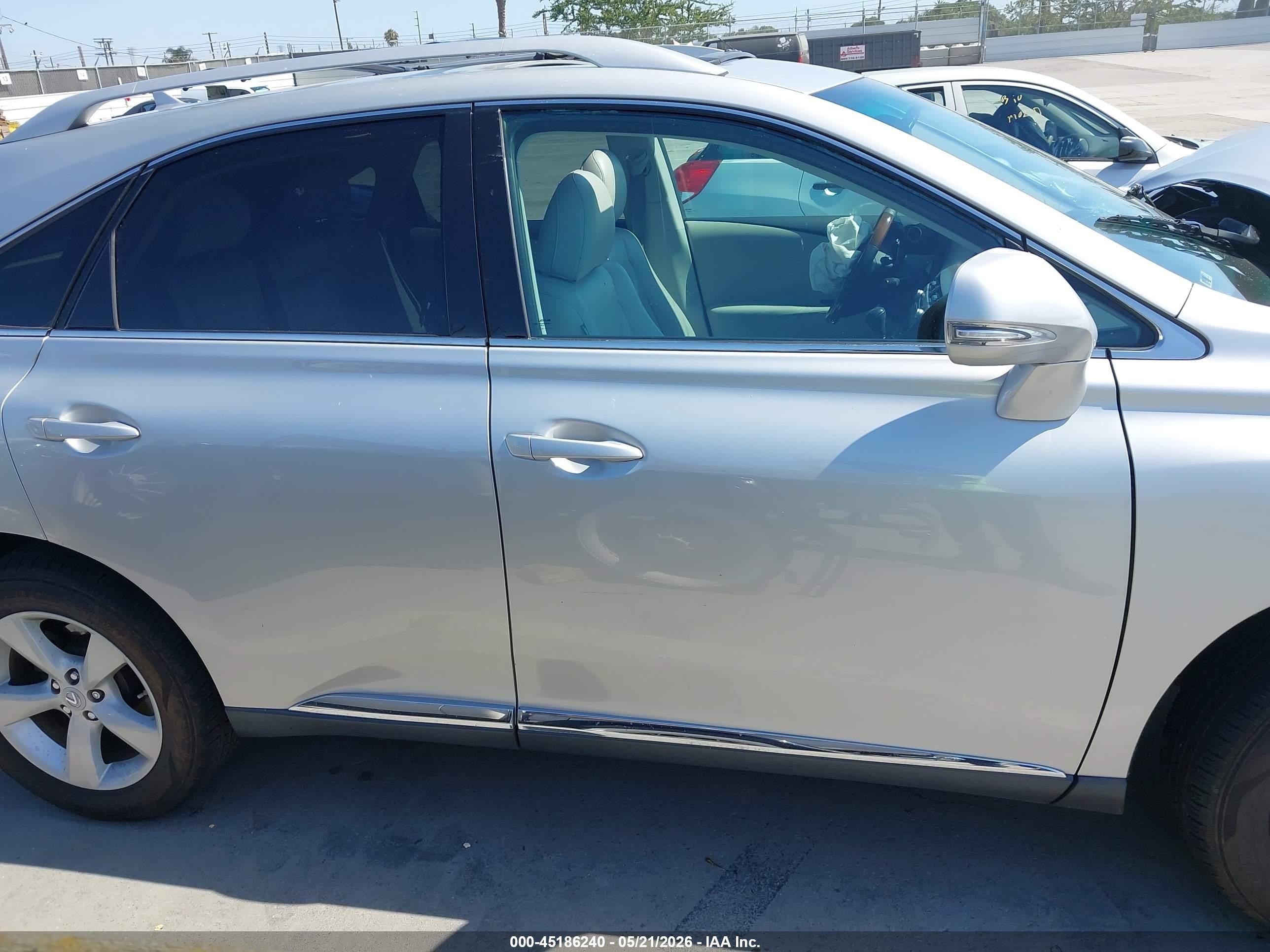 2012 Lexus Rx 350   Серебряный vin: 2T2ZK1BA5CC072587