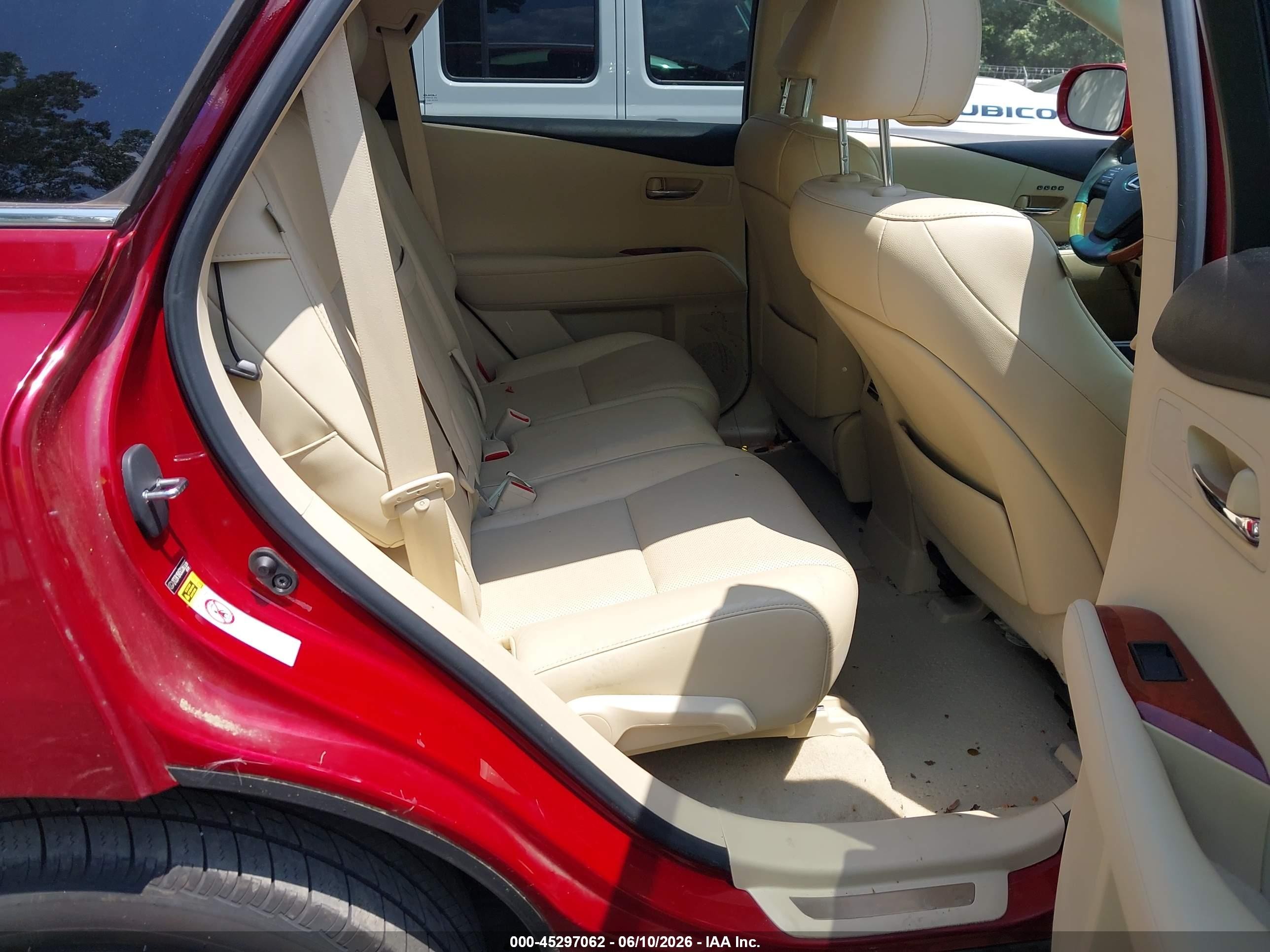 2012 Lexus Rx 350 Red vin: 2T2ZK1BA5CC082326