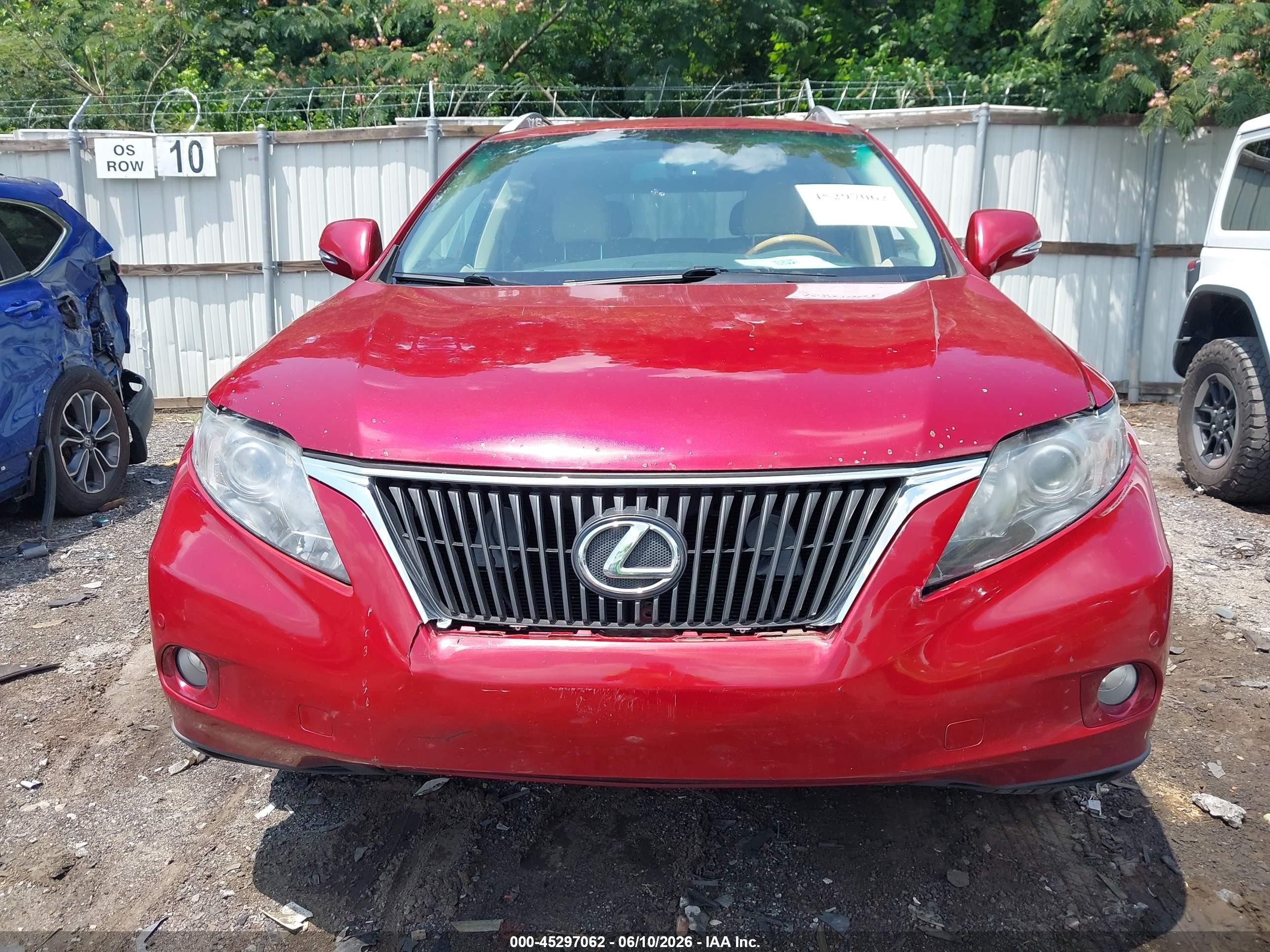 2012 Lexus Rx 350 Red vin: 2T2ZK1BA5CC082326