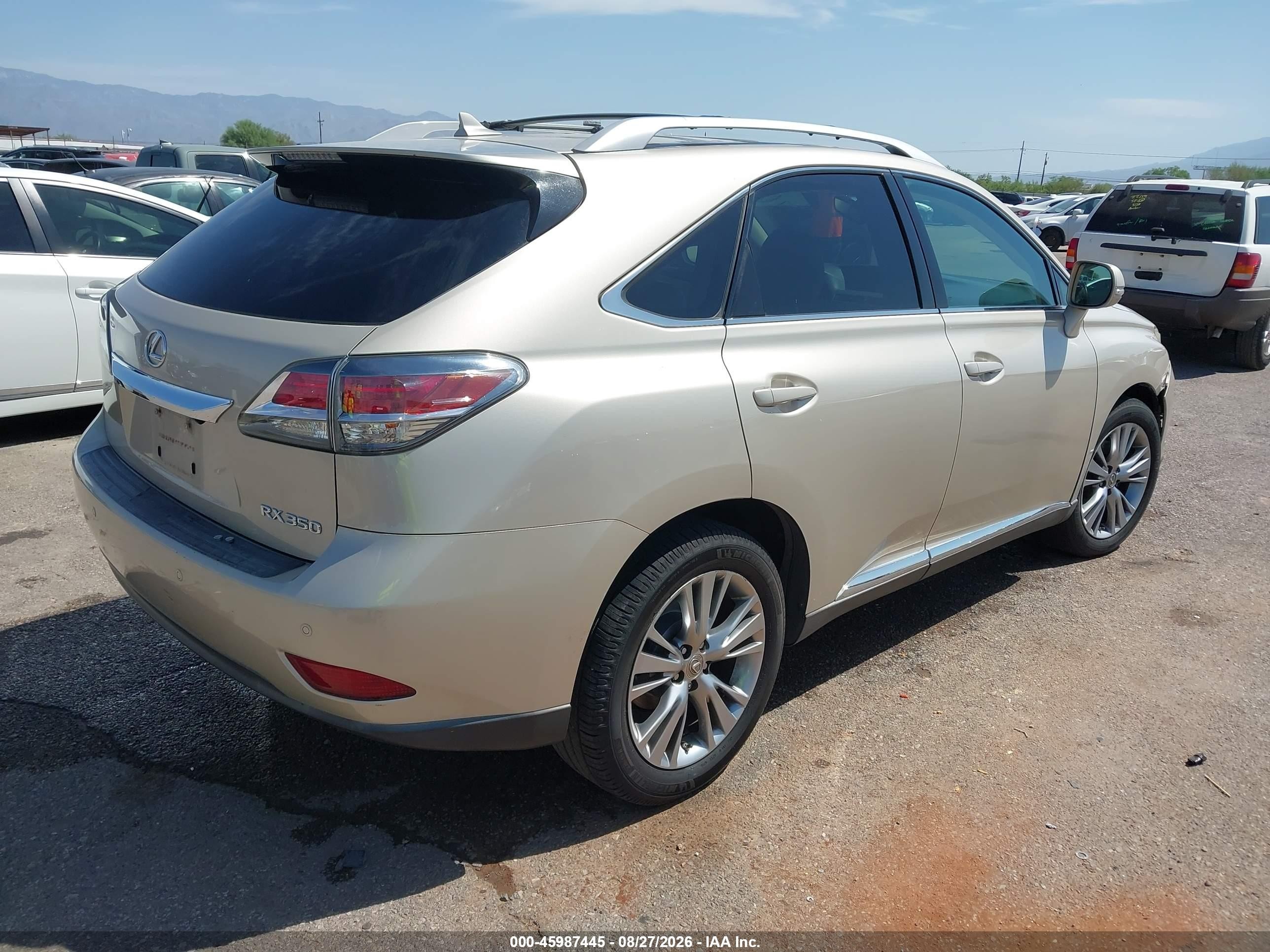 2013 Lexus Rx 350 Champagne vin: 2T2ZK1BA5DC095076