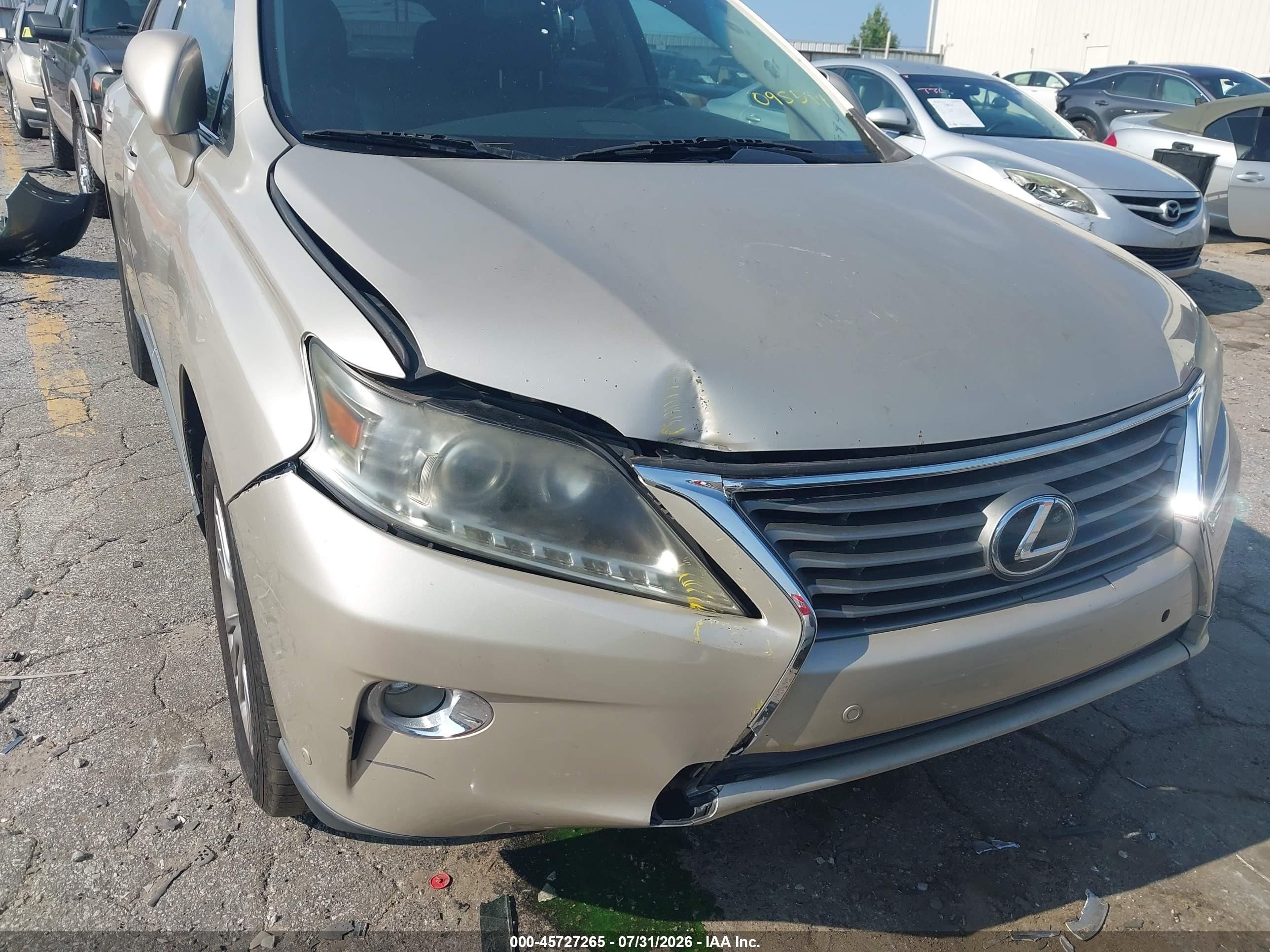 2013 Lexus Rx 350   Желто-коричневый vin: 2T2ZK1BA5DC095594