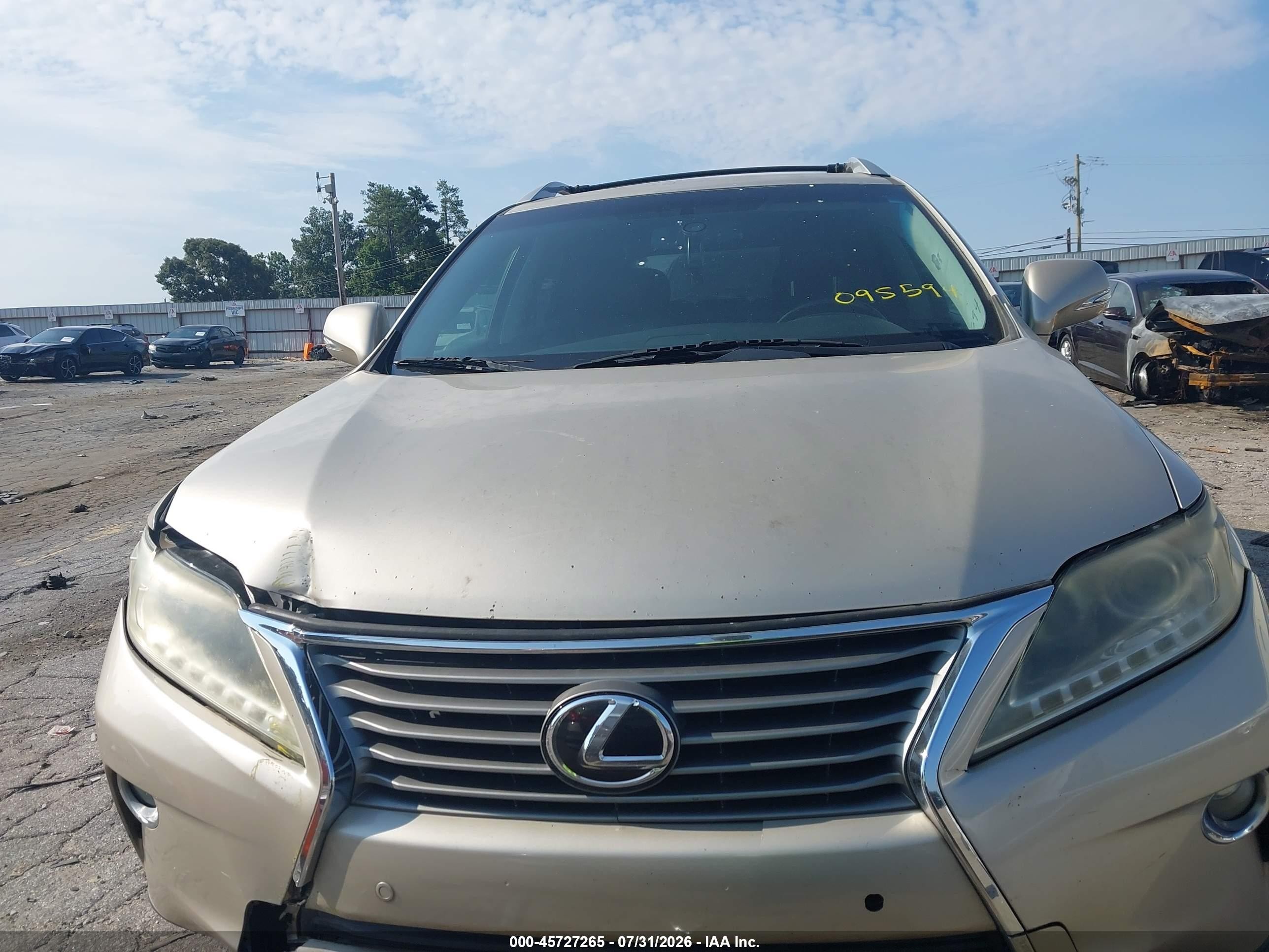 2013 Lexus Rx 350   Желто-коричневый vin: 2T2ZK1BA5DC095594
