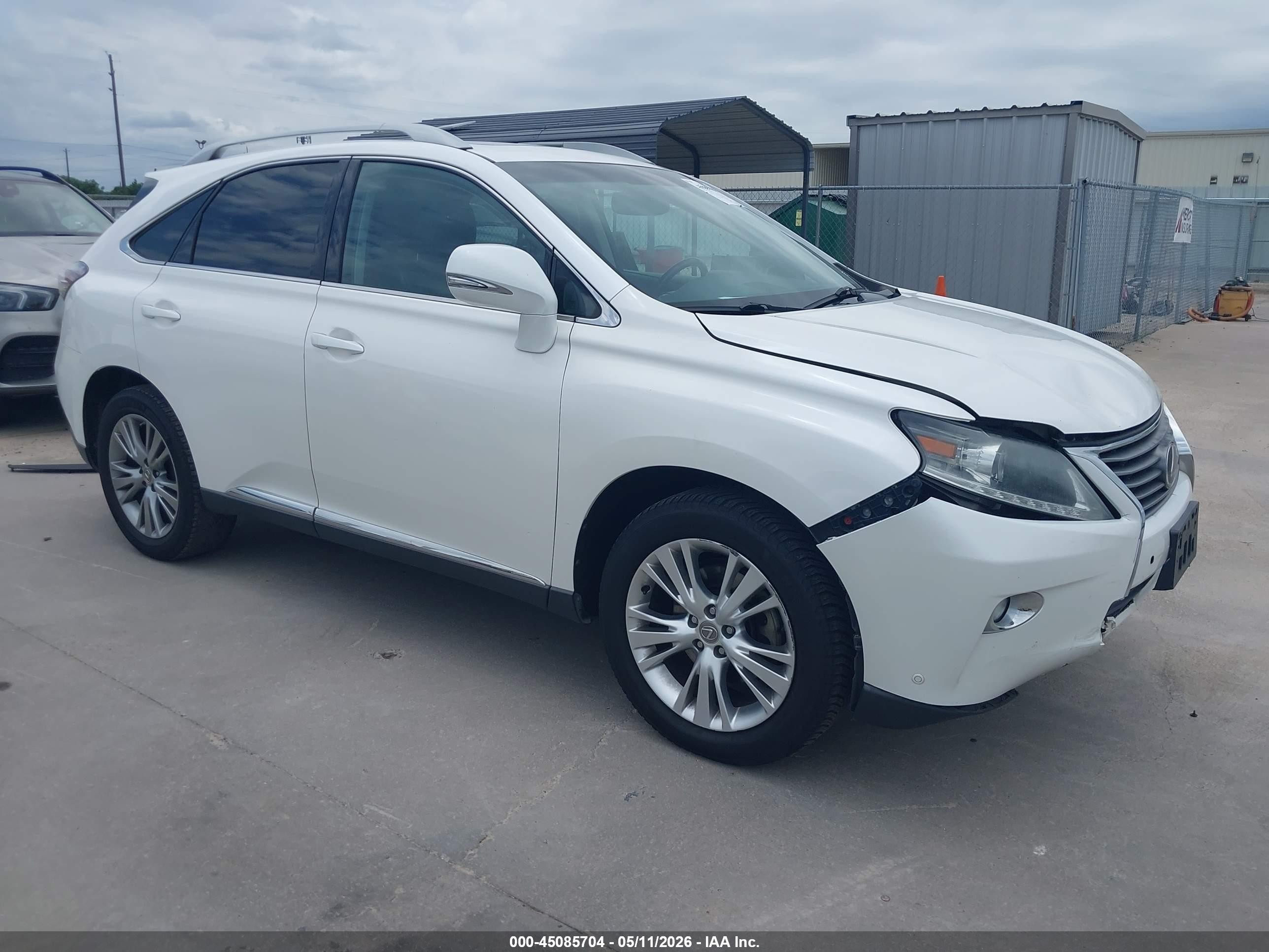 2013 Lexus Rx 350   White vin: 2T2ZK1BA5DC108201