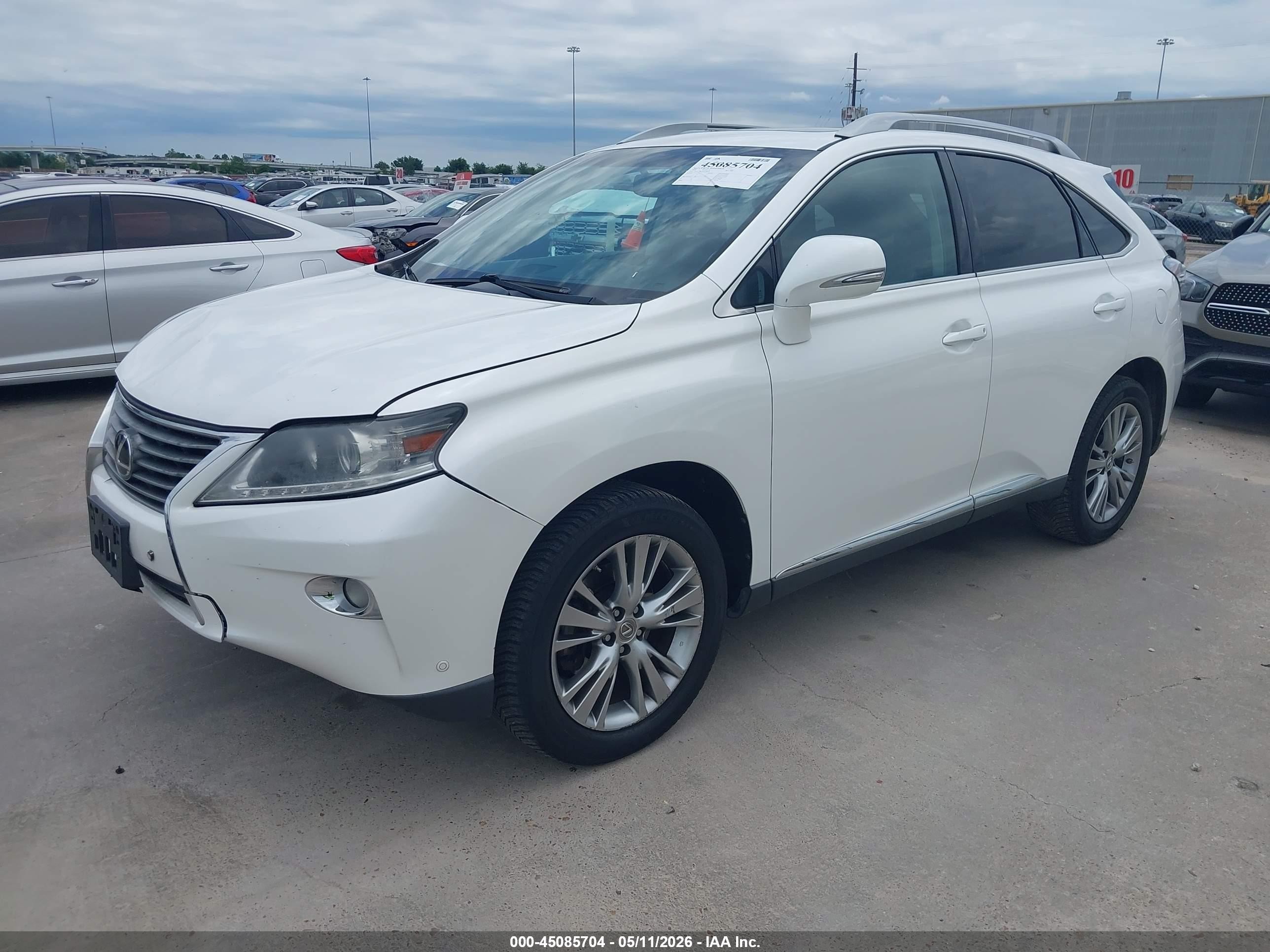 2013 Lexus Rx 350   White vin: 2T2ZK1BA5DC108201