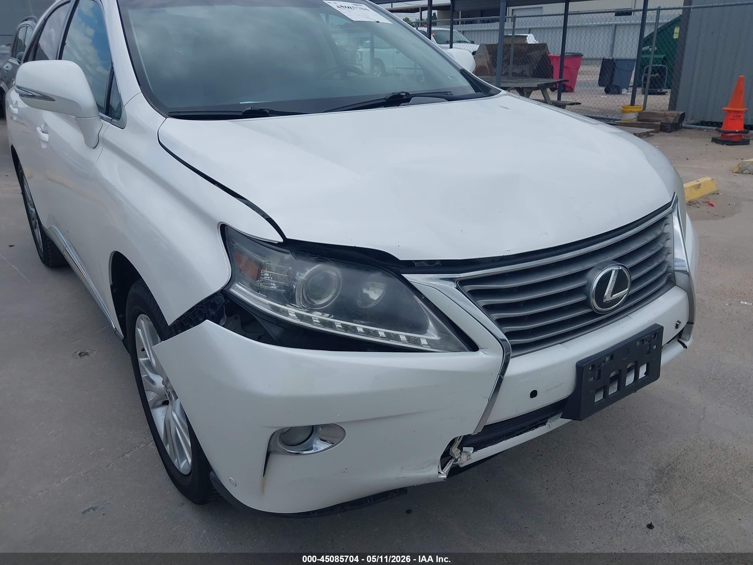 2013 Lexus Rx 350   White vin: 2T2ZK1BA5DC108201