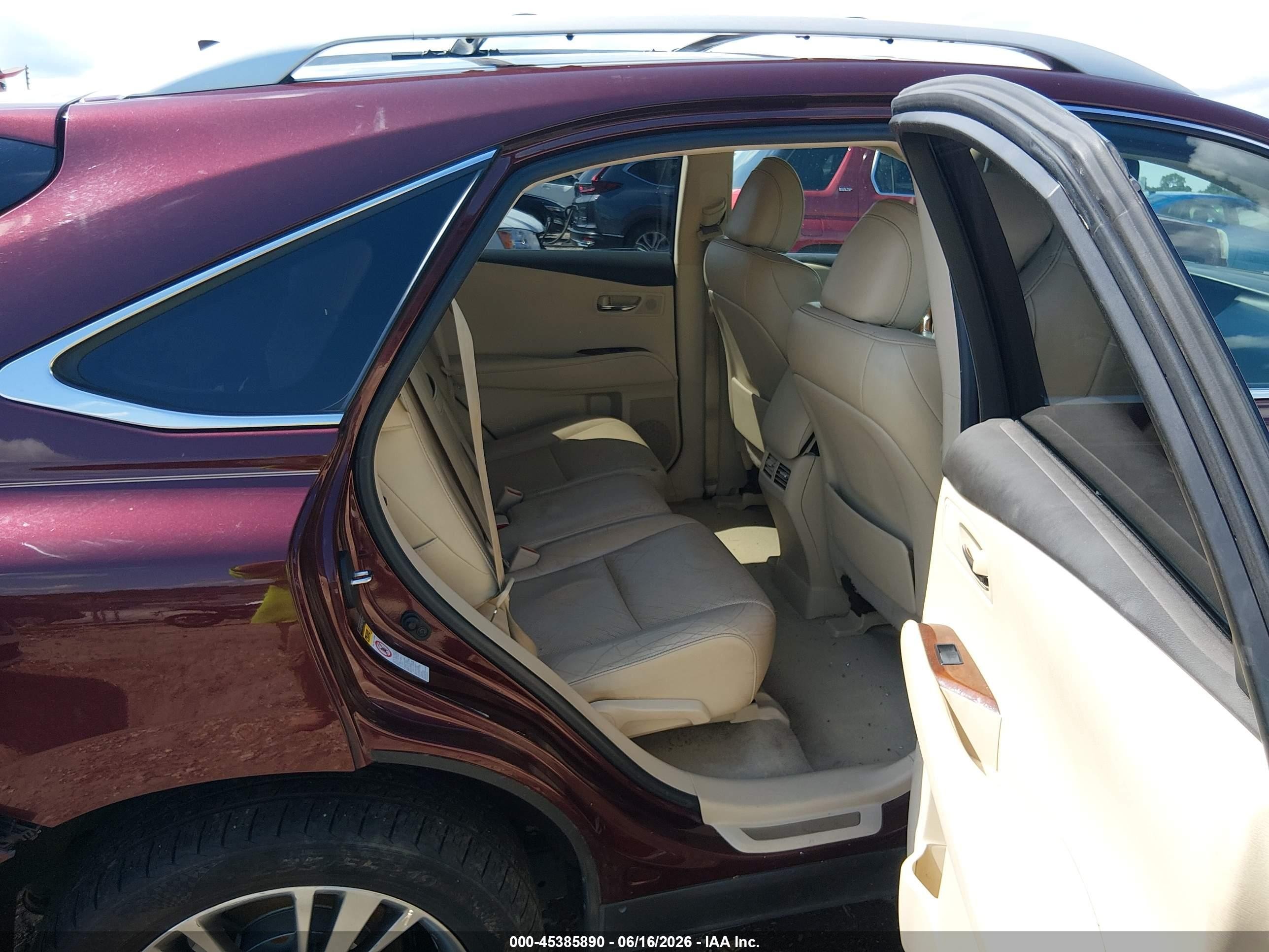 2013 Lexus Rx 350   Бордовый vin: 2T2ZK1BA5DC109784