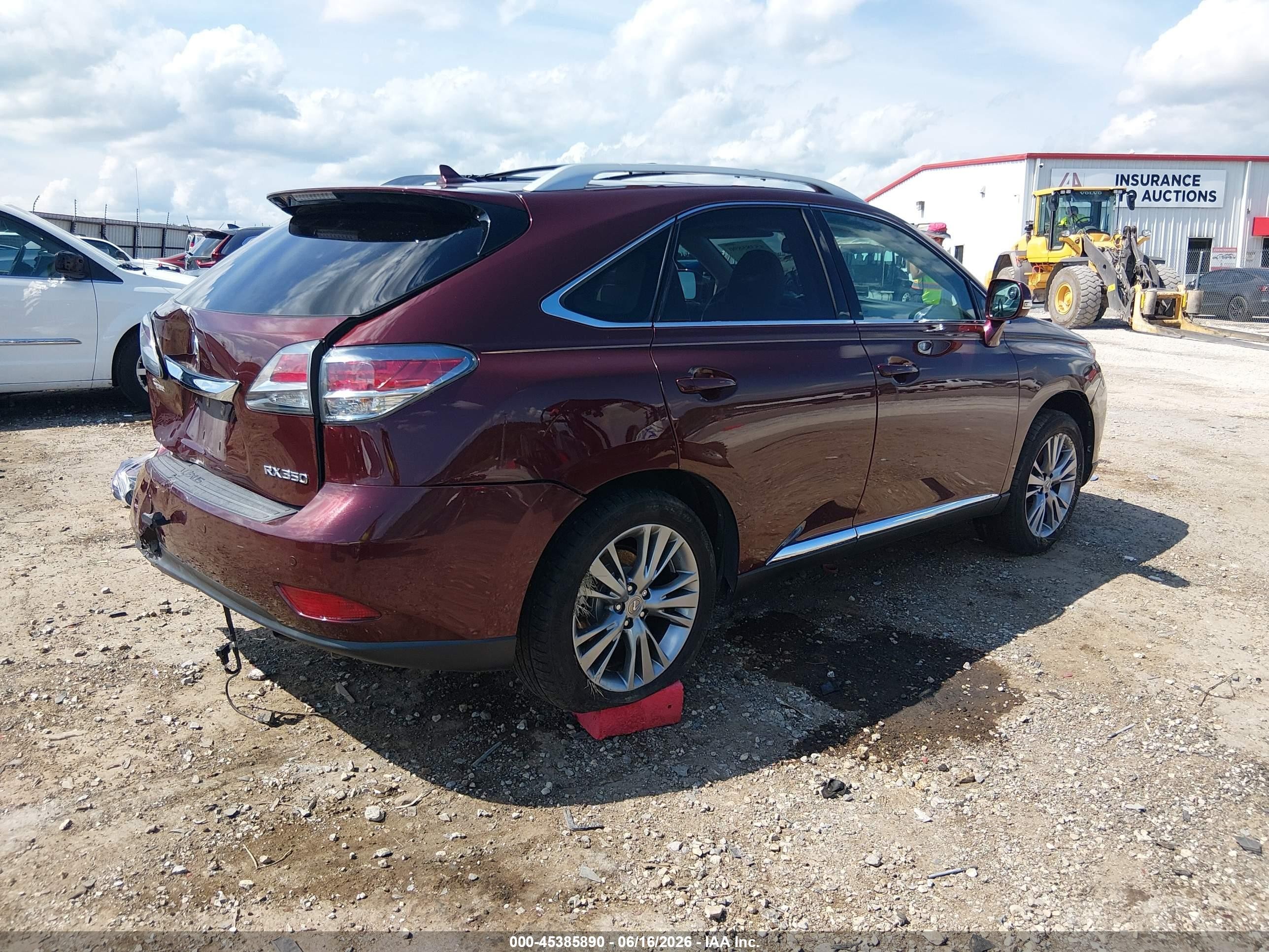 2013 Lexus Rx 350   Бордовый vin: 2T2ZK1BA5DC109784