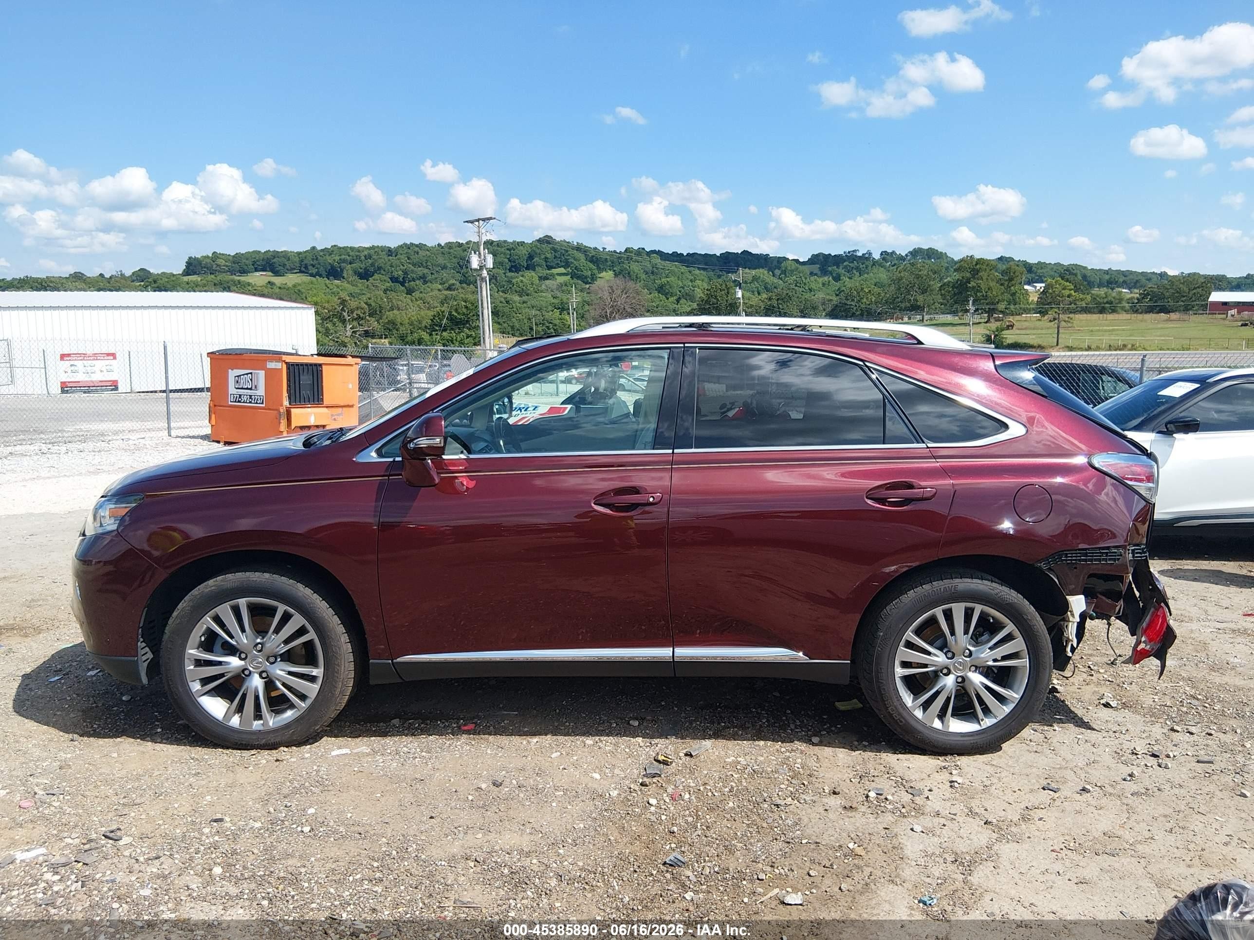 2013 Lexus Rx 350   Бордовый vin: 2T2ZK1BA5DC109784