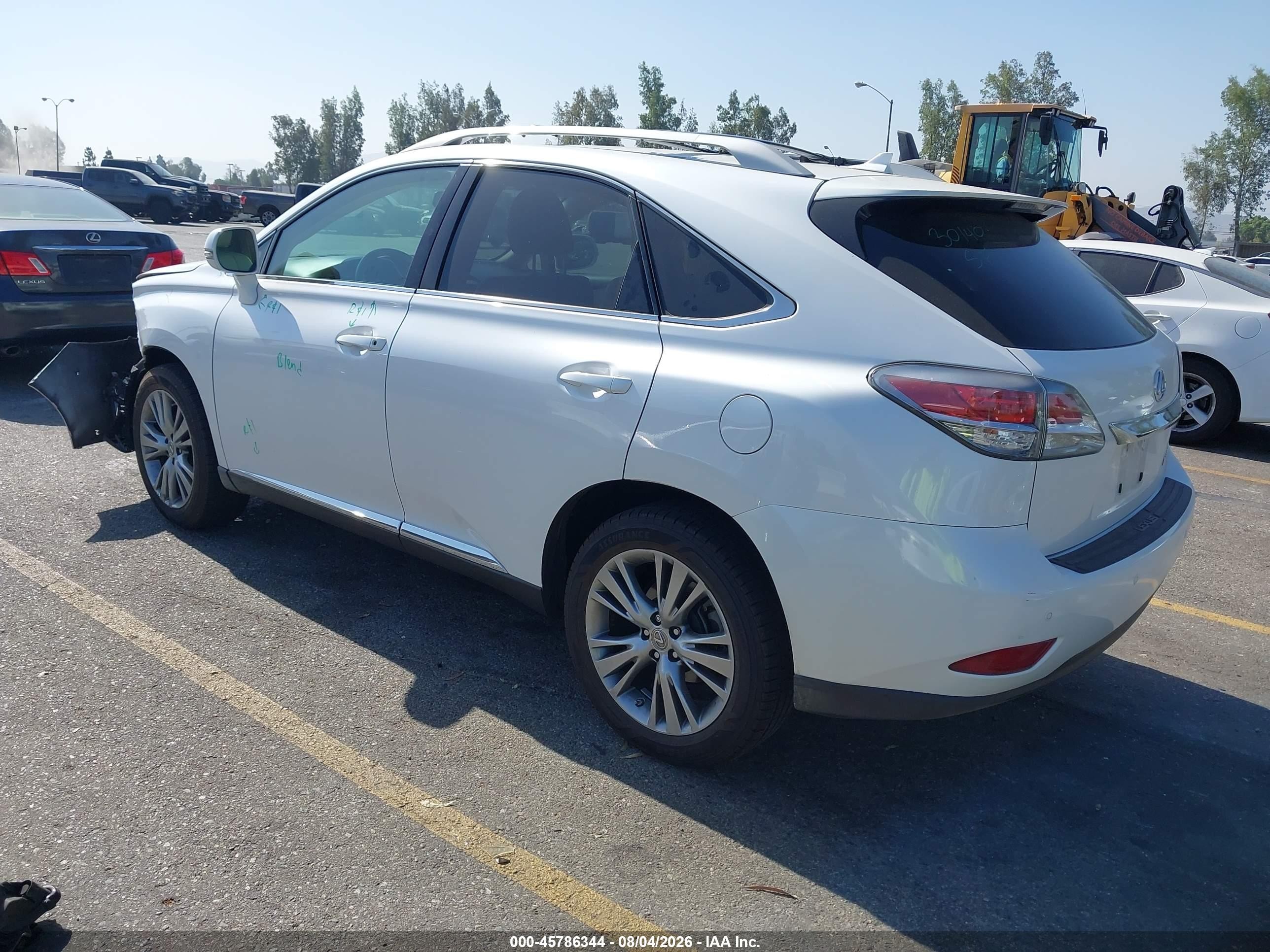 2013 Lexus Rx 350   White vin: 2T2ZK1BA5DC110983