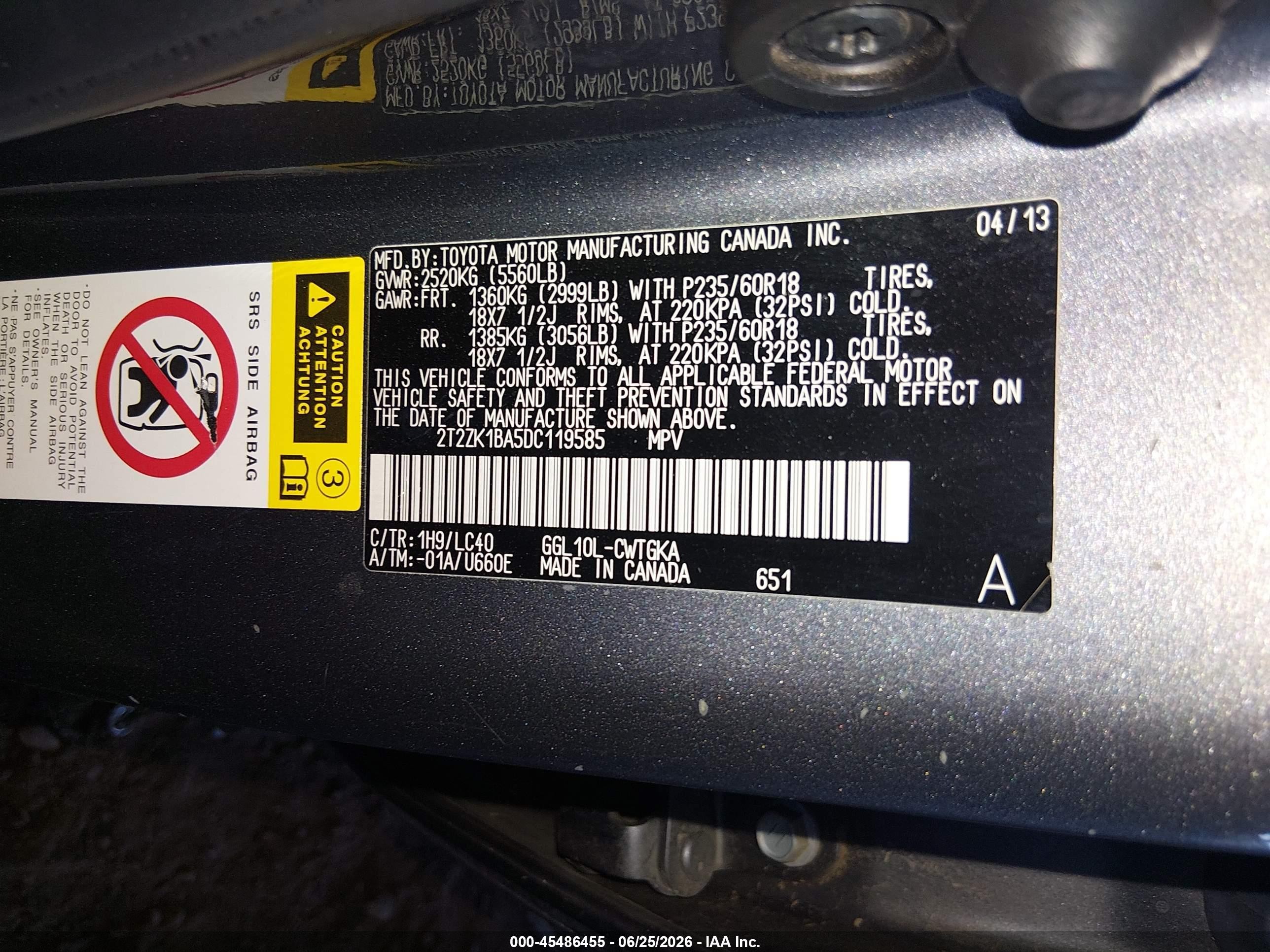 2013 Lexus Rx 350   Gray vin: 2T2ZK1BA5DC119585