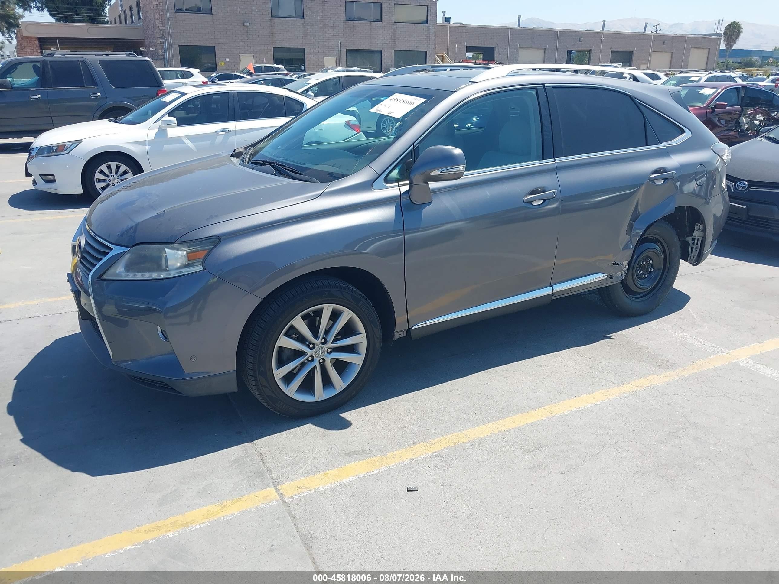 2013 Lexus Rx 350   Gray vin: 2T2ZK1BA5DC119831