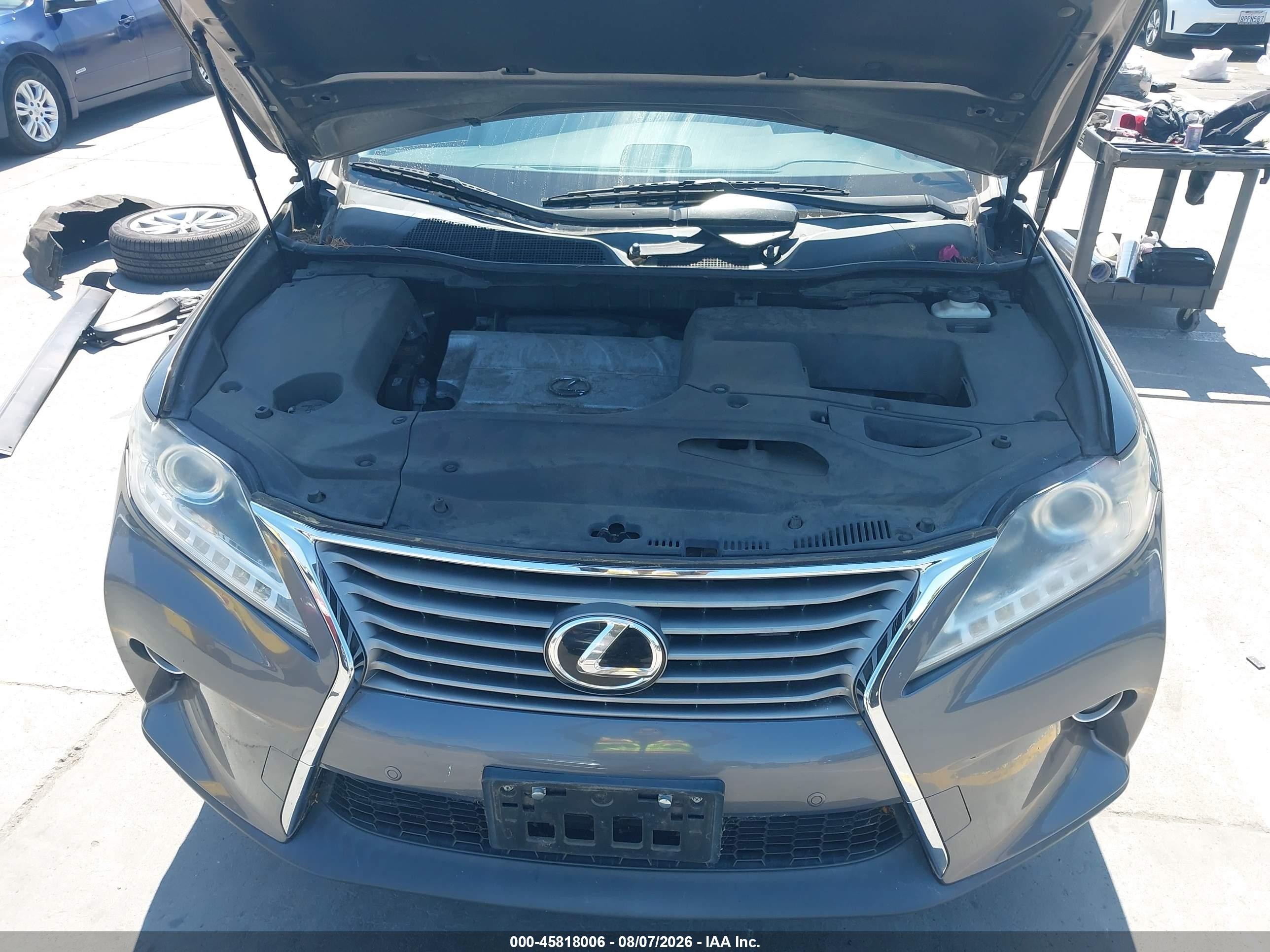 2013 Lexus Rx 350   Gray vin: 2T2ZK1BA5DC119831