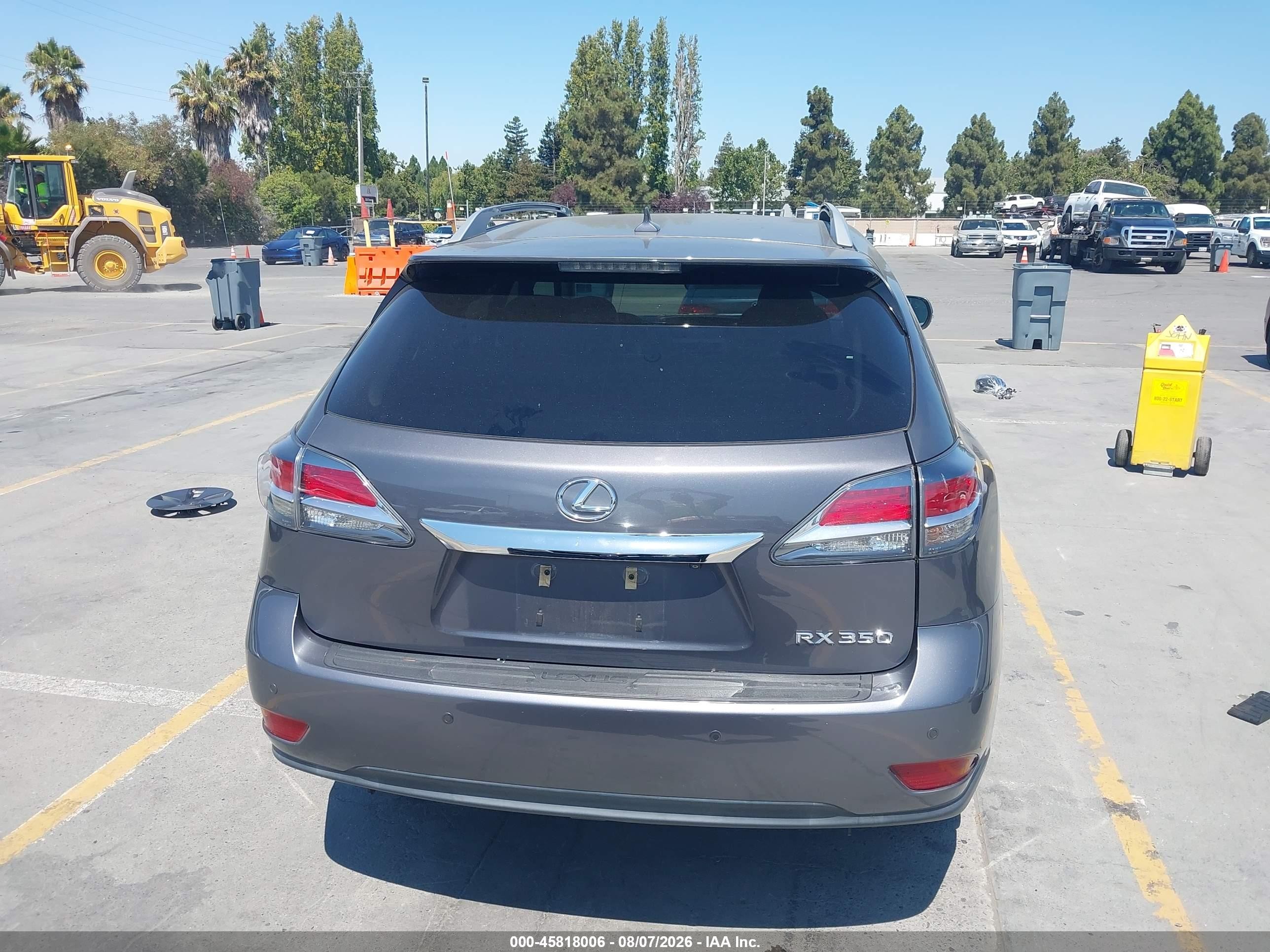 2013 Lexus Rx 350   Gray vin: 2T2ZK1BA5DC119831