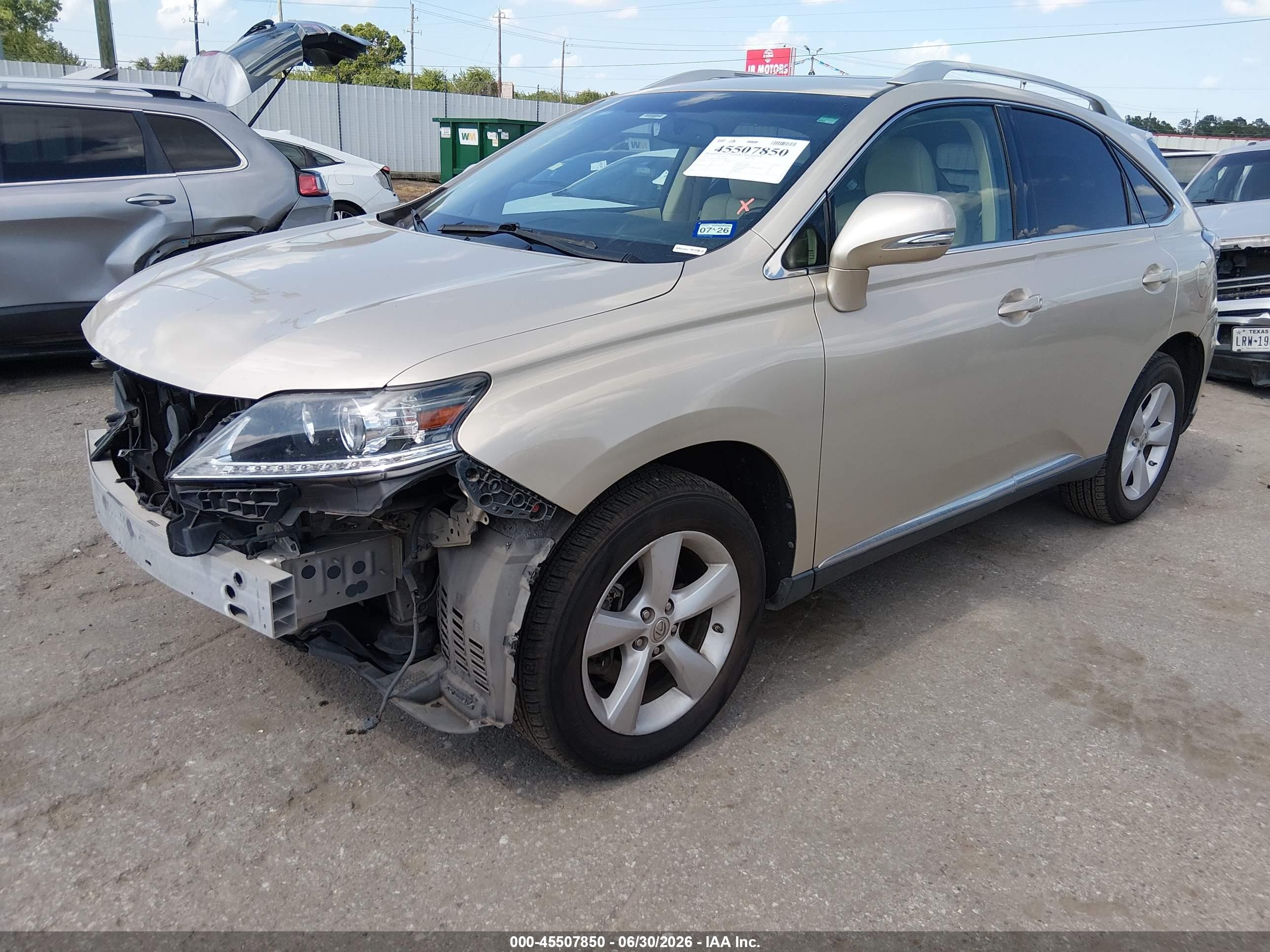 2013 Lexus Rx 350   Gold vin: 2T2ZK1BA5DC123880