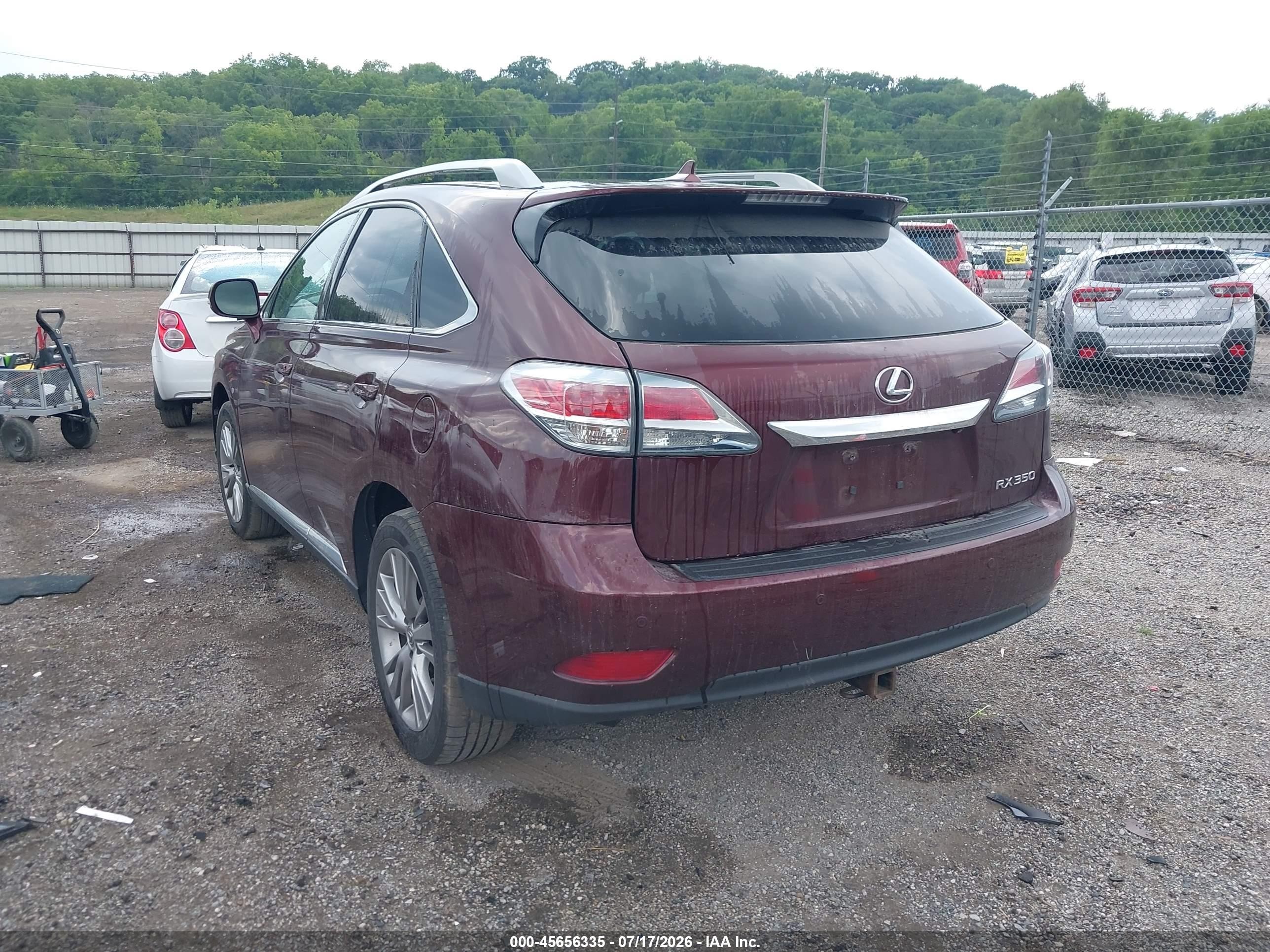 2013 Lexus Rx 350   Burgundy vin: 2T2ZK1BA5DC130585