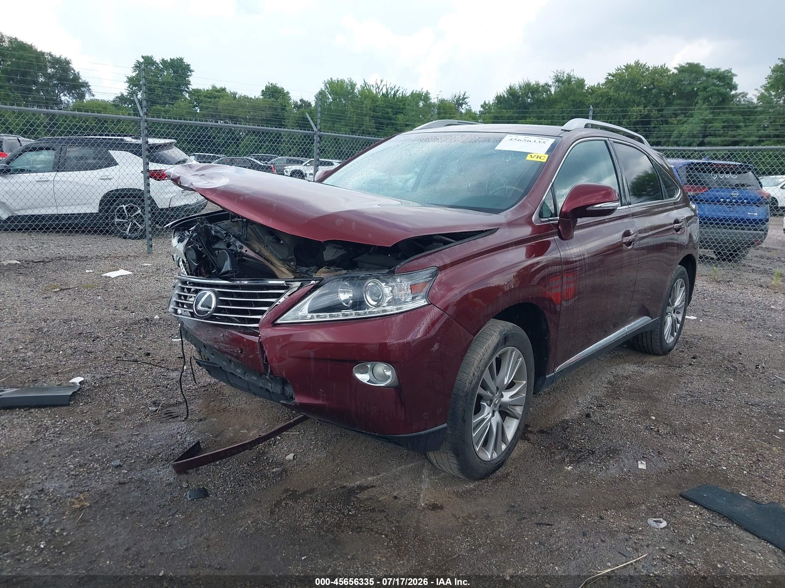 2013 Lexus Rx 350   Burgundy vin: 2T2ZK1BA5DC130585