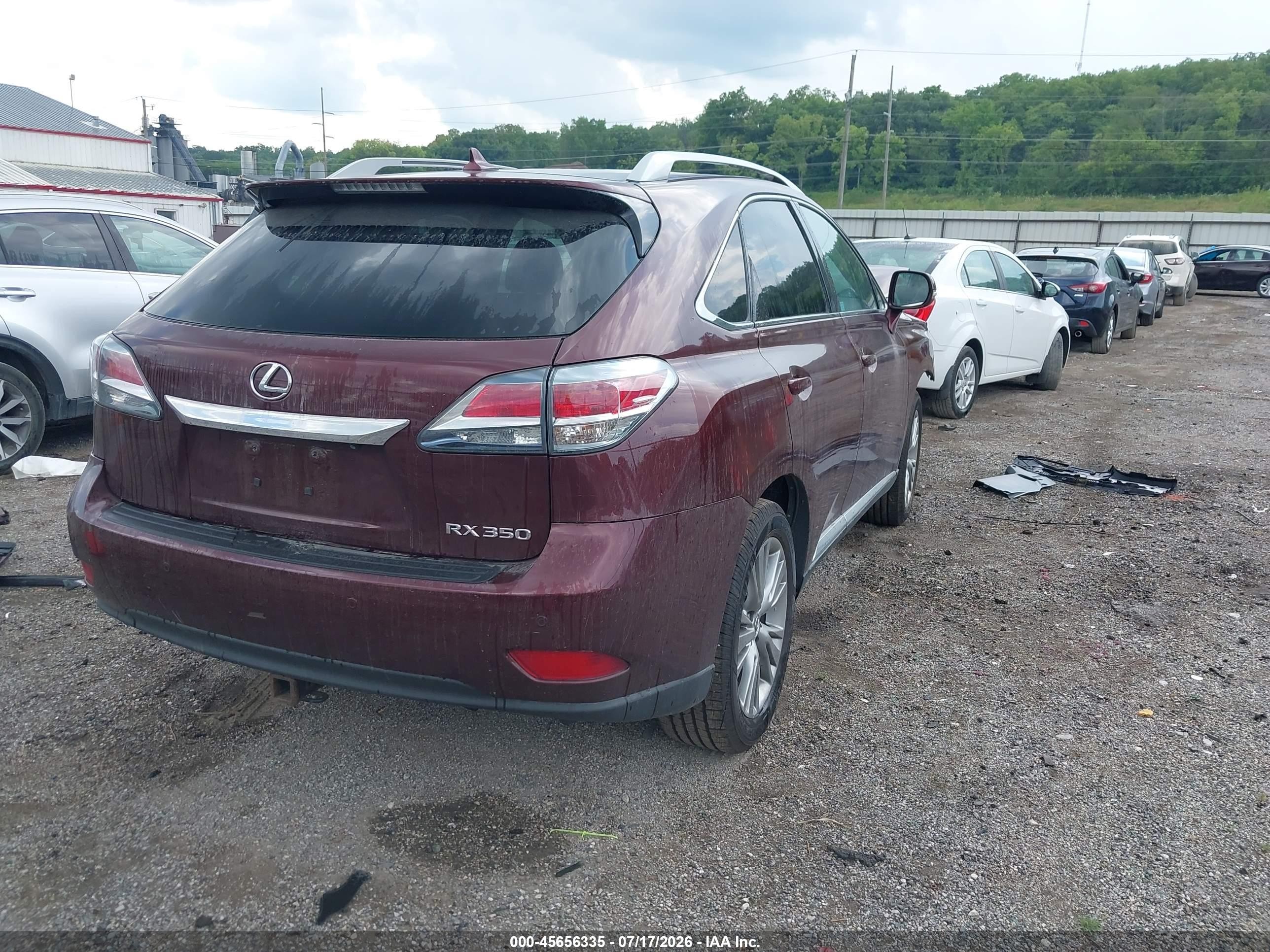2013 Lexus Rx 350   Burgundy vin: 2T2ZK1BA5DC130585