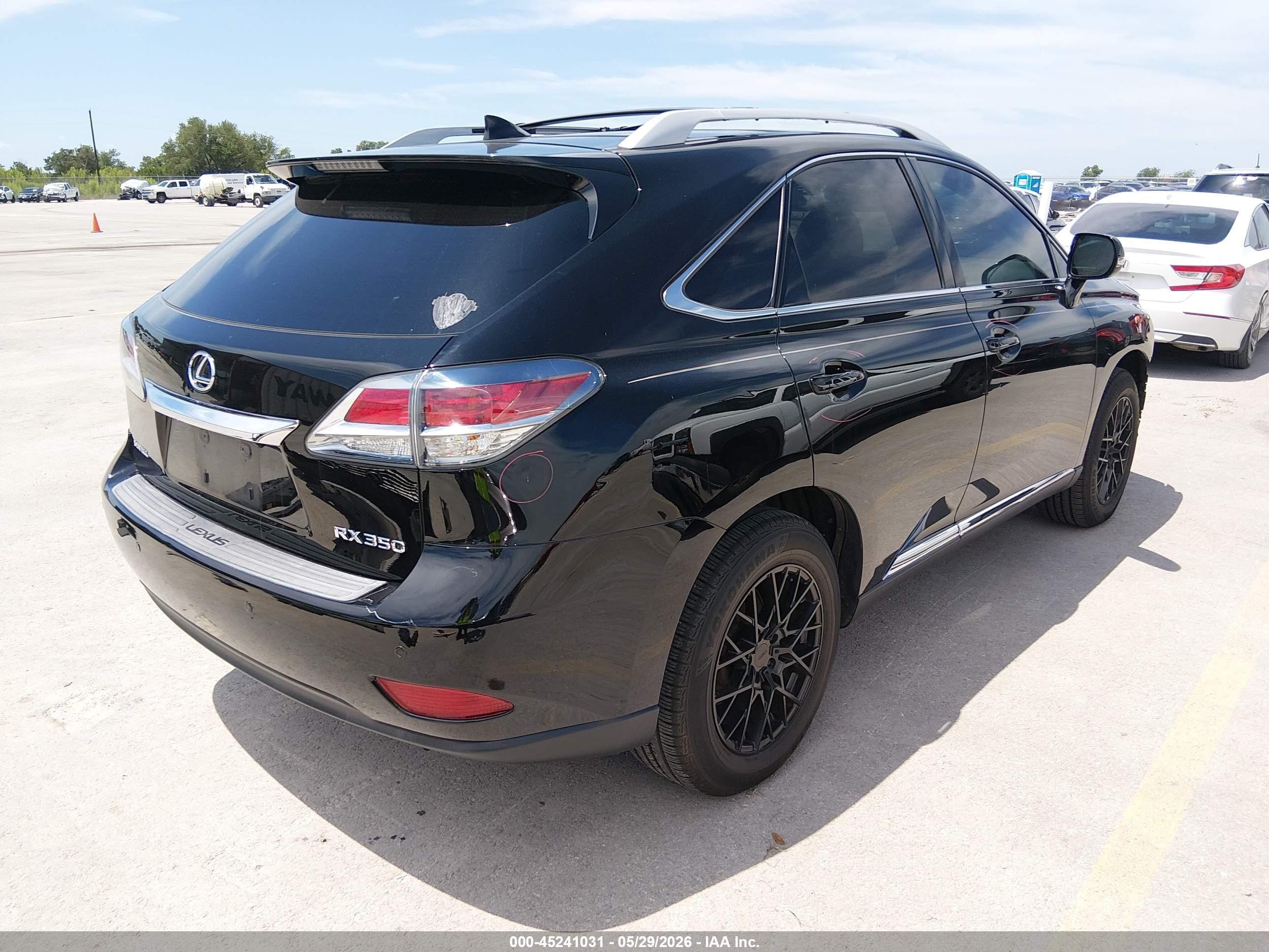 2014 Lexus Rx 350   Black vin: 2T2ZK1BA5EC148747