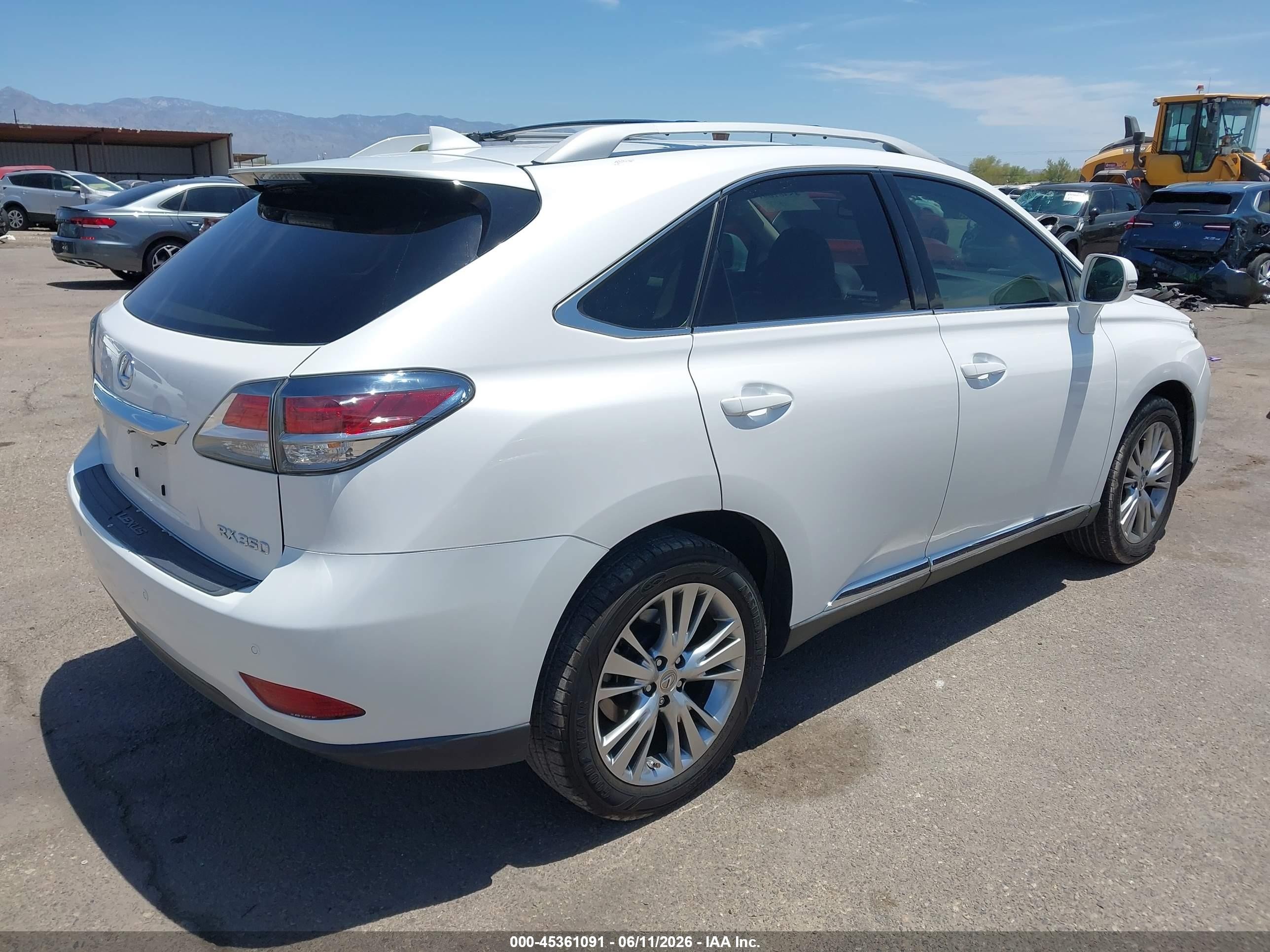 2014 Lexus Rx 350   White vin: 2T2ZK1BA5EC148926