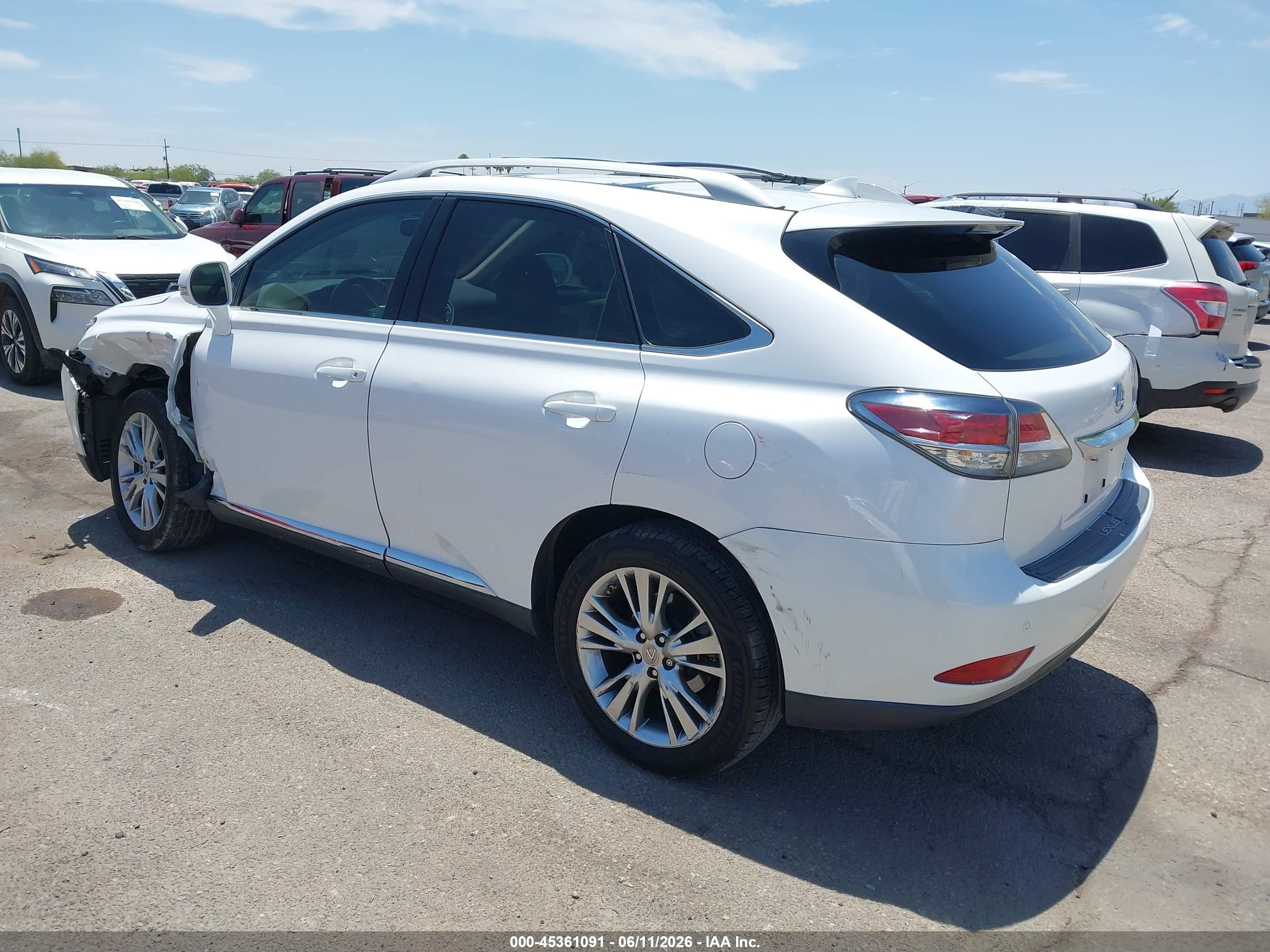 2014 Lexus Rx 350   White vin: 2T2ZK1BA5EC148926