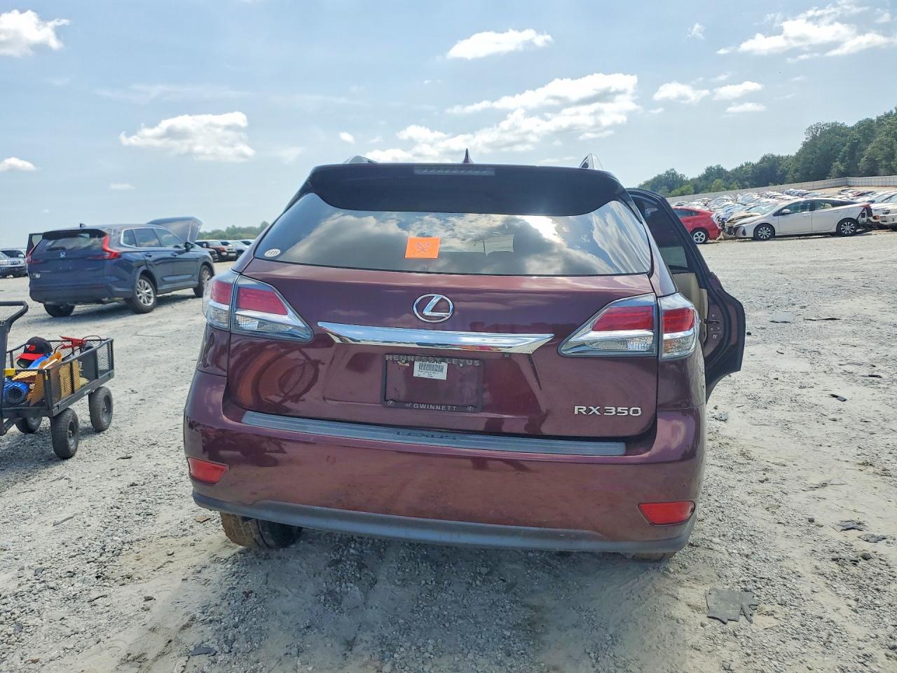 2015 Lexus Rx 350 Base Burgundy vin: 2T2ZK1BA5FC163010