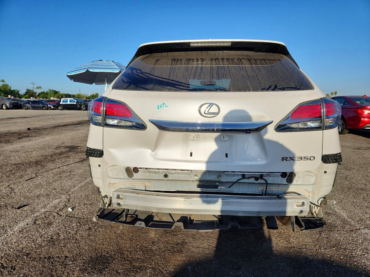 2015 Lexus Rx 350 Base White vin: 2T2ZK1BA5FC173844